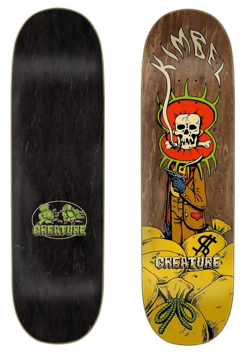 9'' 33'' Creature Kimbel Skateboard-Deck Creature Heist Skateboard Braun x