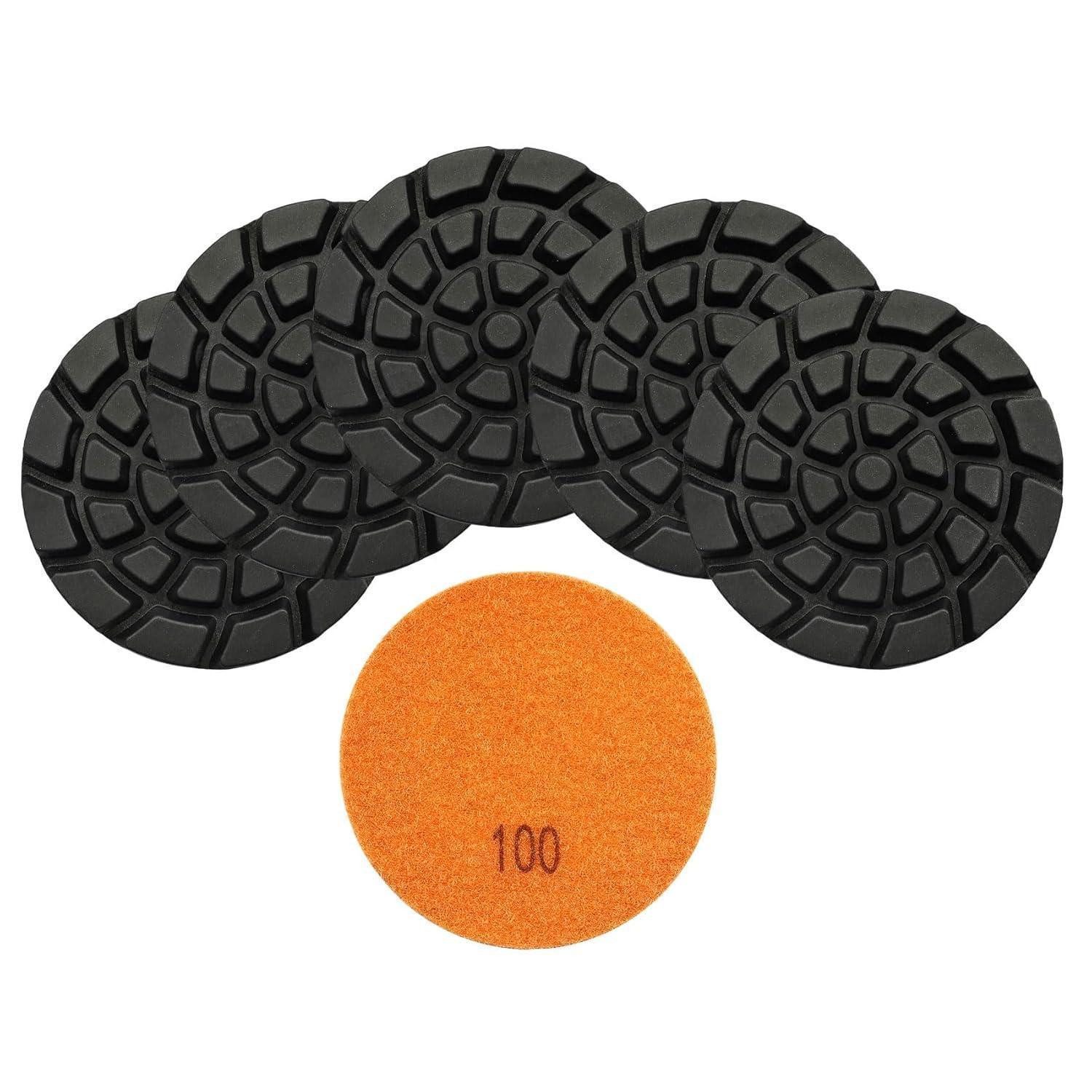 LuxusKollektion Polierscheibe Polierpads Diamant Beton 4Zoll 6er Körnung 100 Harzbindung Grit #100
