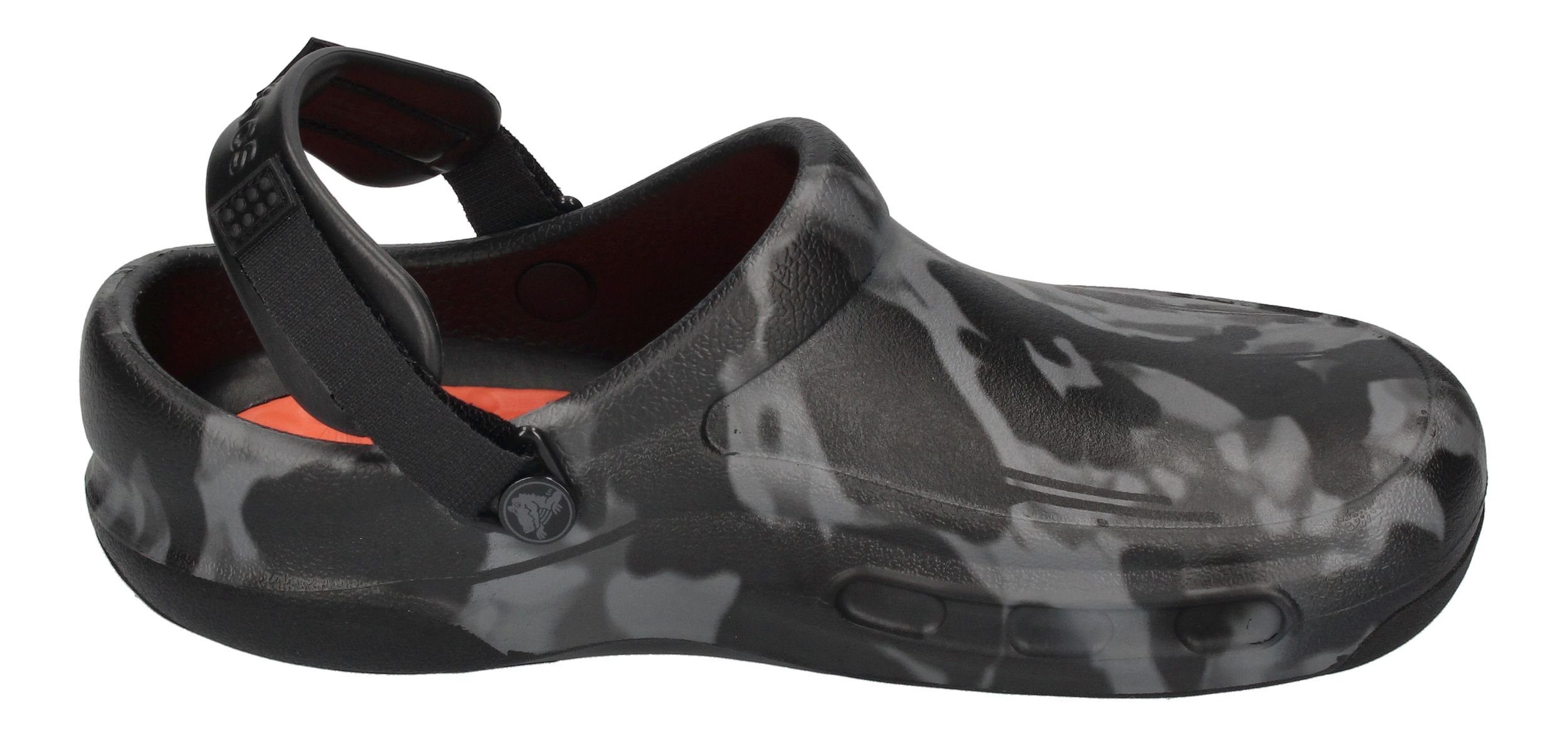 Crocs BISTRO PRO LiteRide Clog Black Multi Arbeitsschuh Graphic