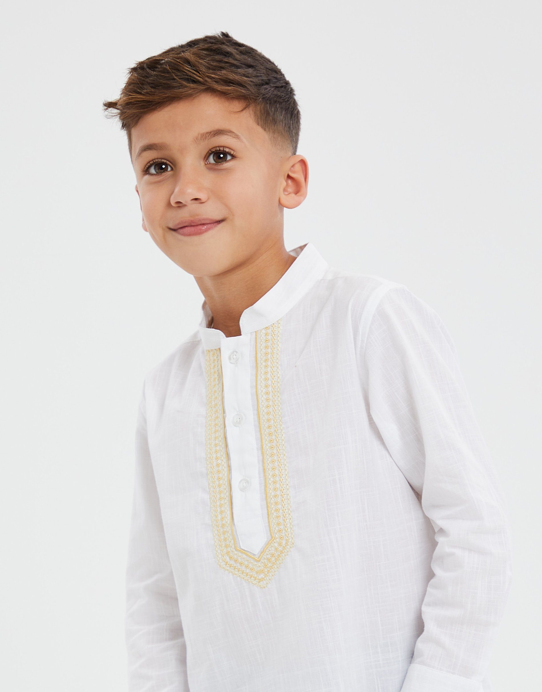 Threadboys Langarmhemd TBB Woven - Braden weiß White Eid