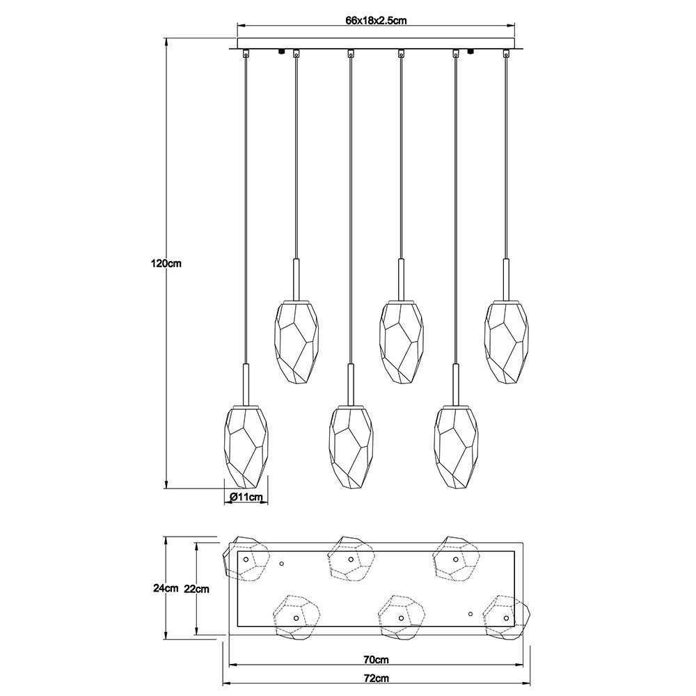 Hängeleuchte Pendelleuchte Pendelleuchte, Deckenlampe Messing Globo Esszimmerlampe