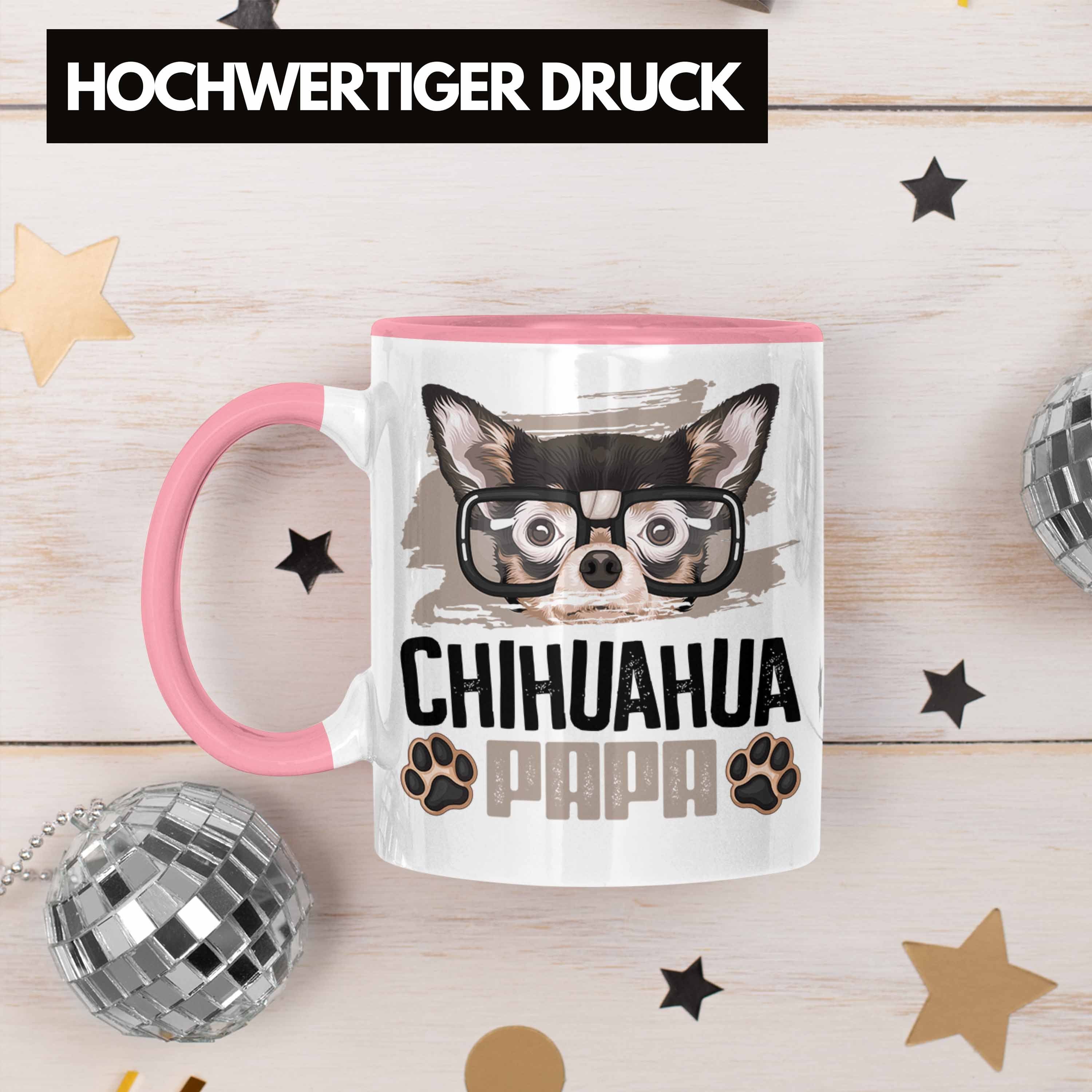 Geschenkidee Besitzer Lustiger Trendation Ch Papa Tasse Chihuahua Rosa Tasse Geschenk Spruch