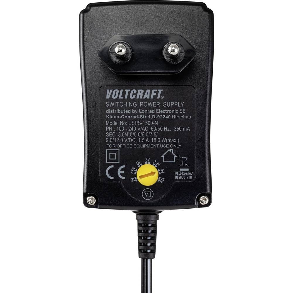 VOLTCRAFT Energiespar-Steckernetzteil VC-11320905 Steckernetzteil