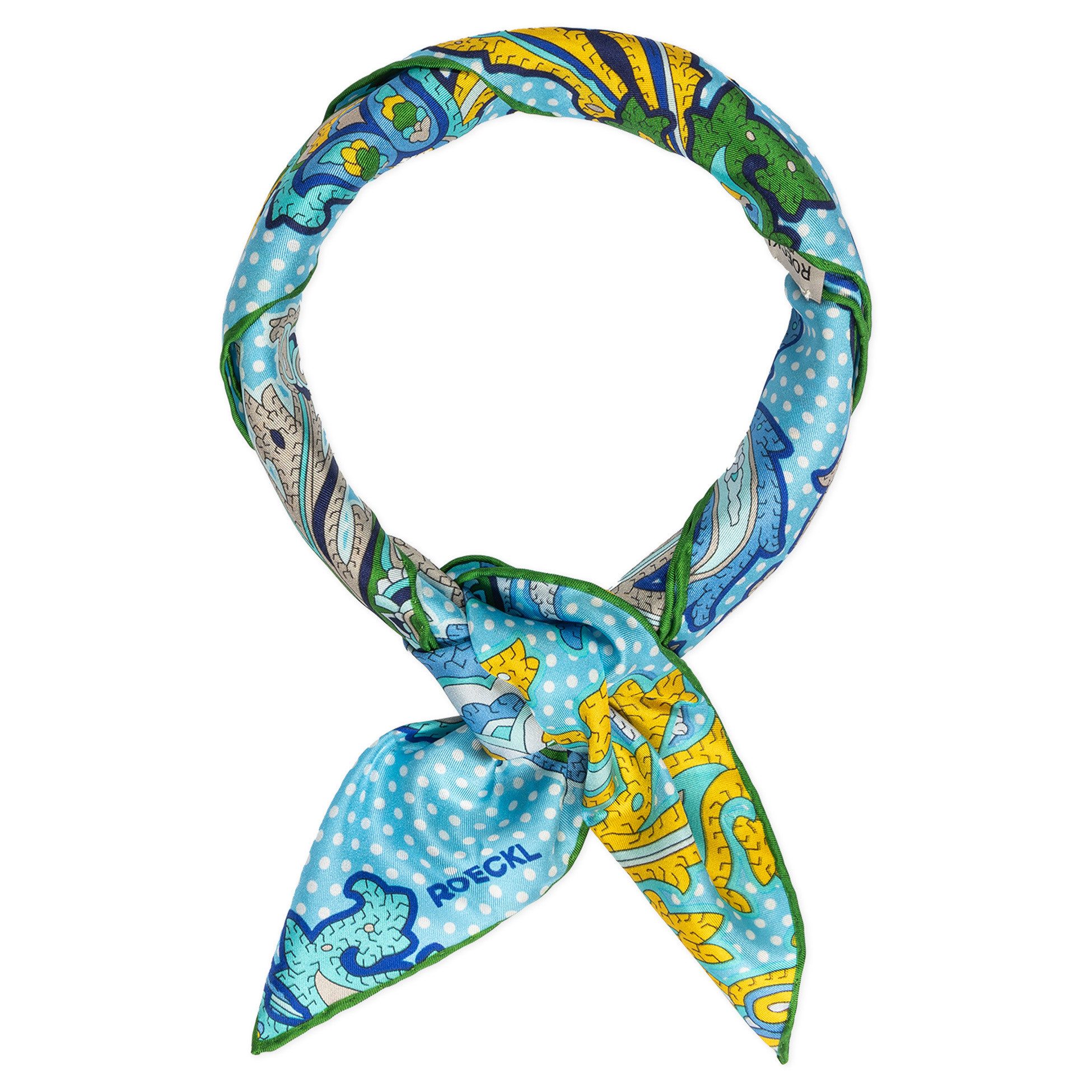 Roeckl Nickituch PAISLEY ILLUSION, Nicki Seidentuch in Paisley Muster
