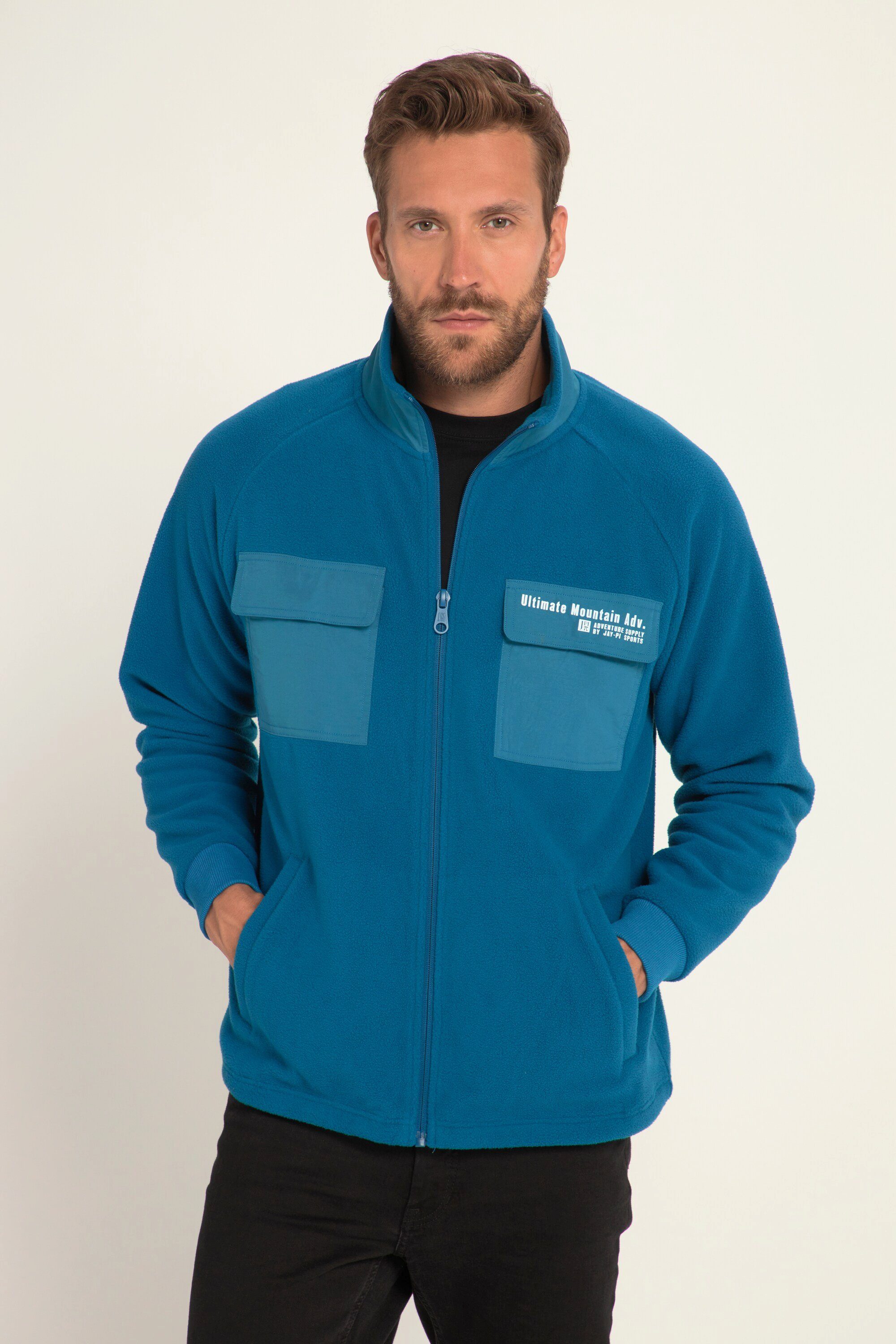 Fleecejacke Fleecejacke Outdoor Stehkragen Brusttaschen
