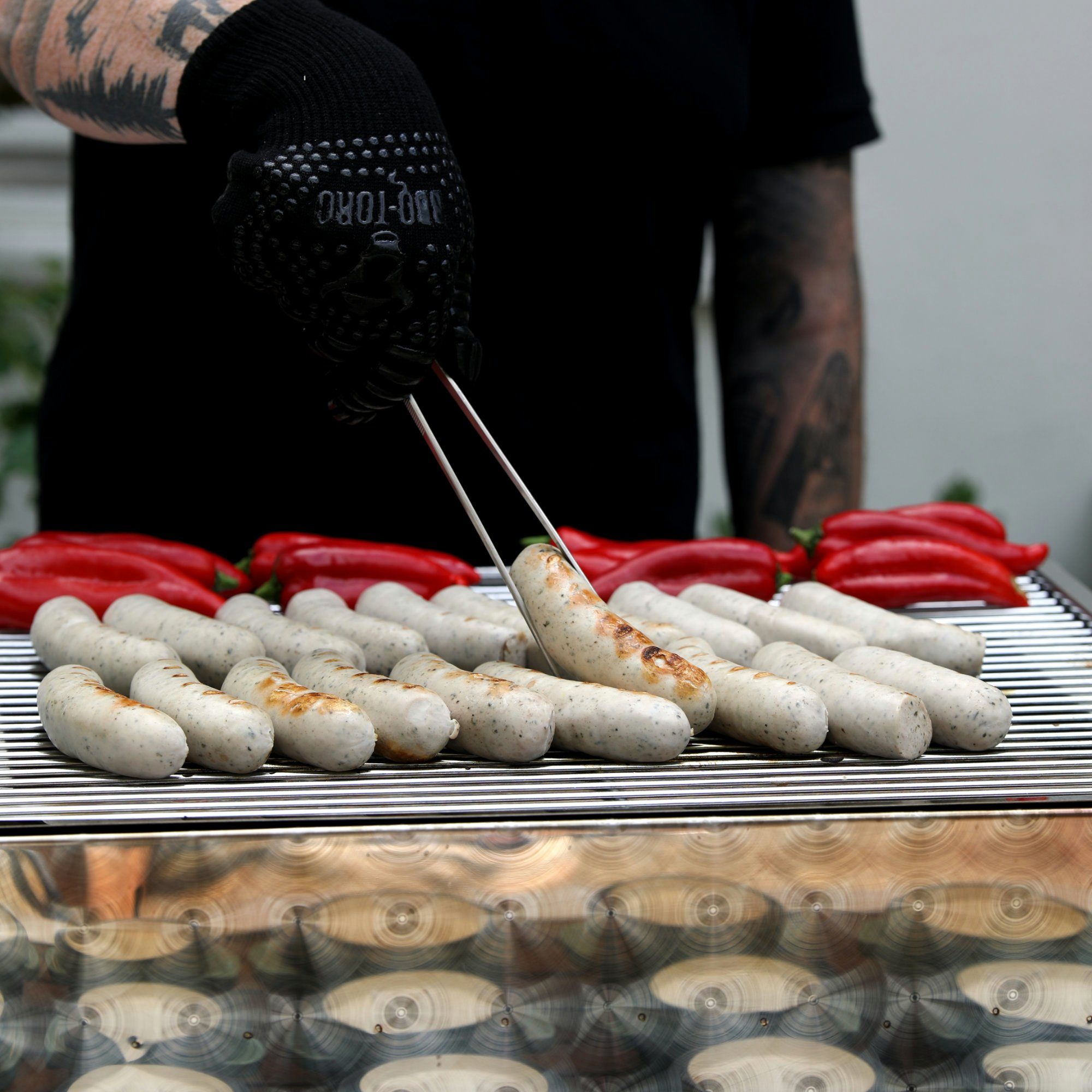 BBQ-Toro Gasgrill Edelstahl Gastrobräter 3-flammig, 64 x 52 x 27 cm, Gastrogasgrill