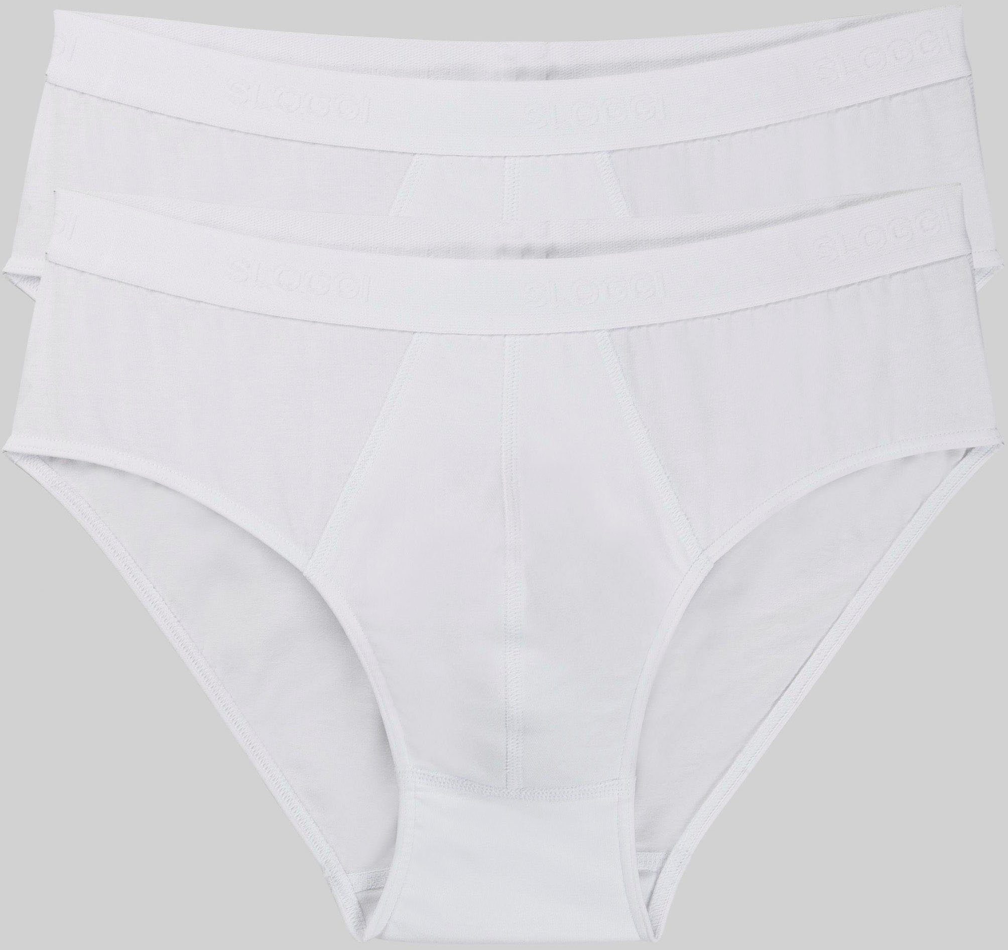 sloggi Midislip men 24/7 Midi 2P (Packung, 2-St) Herrenslip, Brief, Baumwoll-Stretch