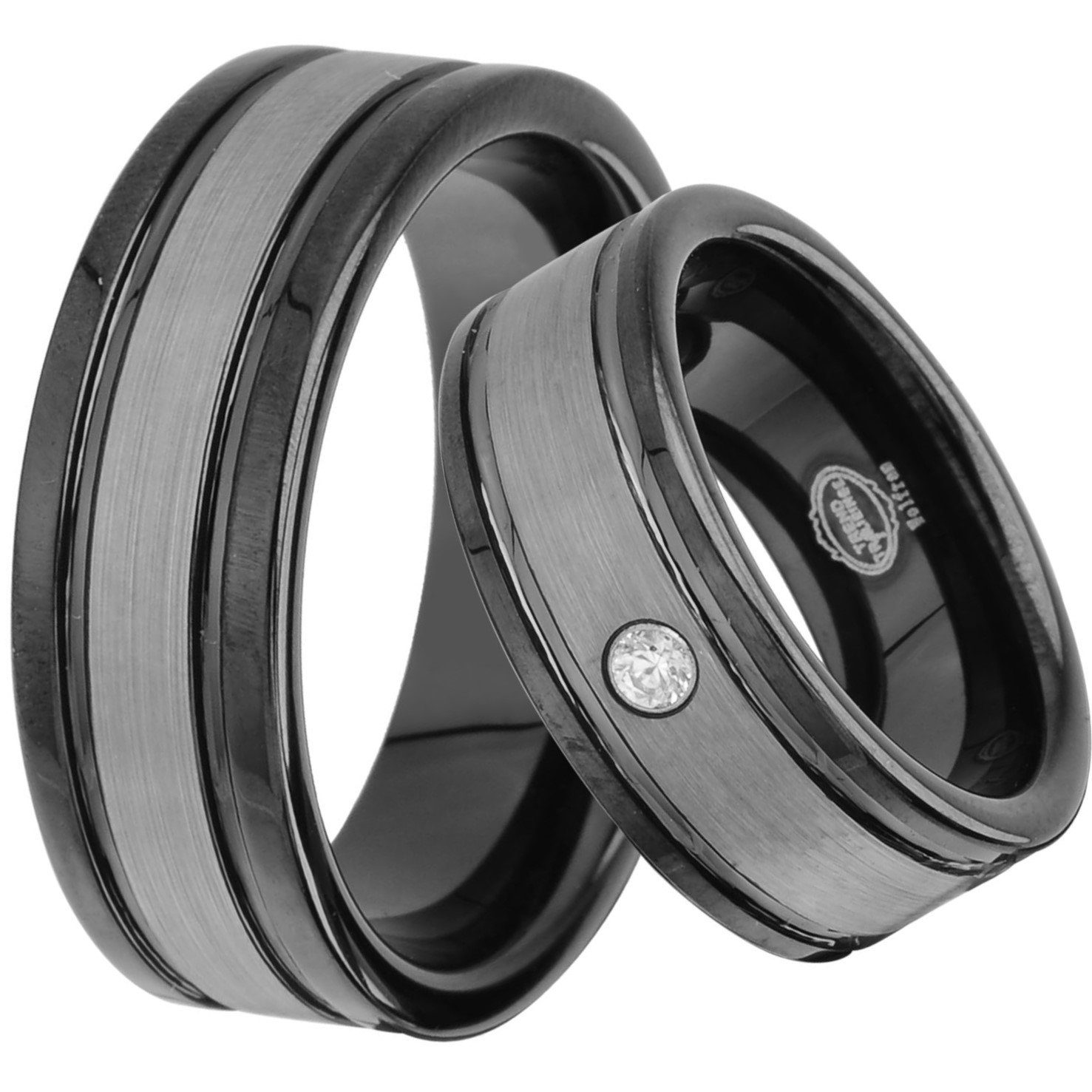 RINGE - Trauringe123 Look Trauringe WOLFRAM Eheringe Hochzeitsringe Partnerringe JW11 Verlobungsringe Trauring - Titan