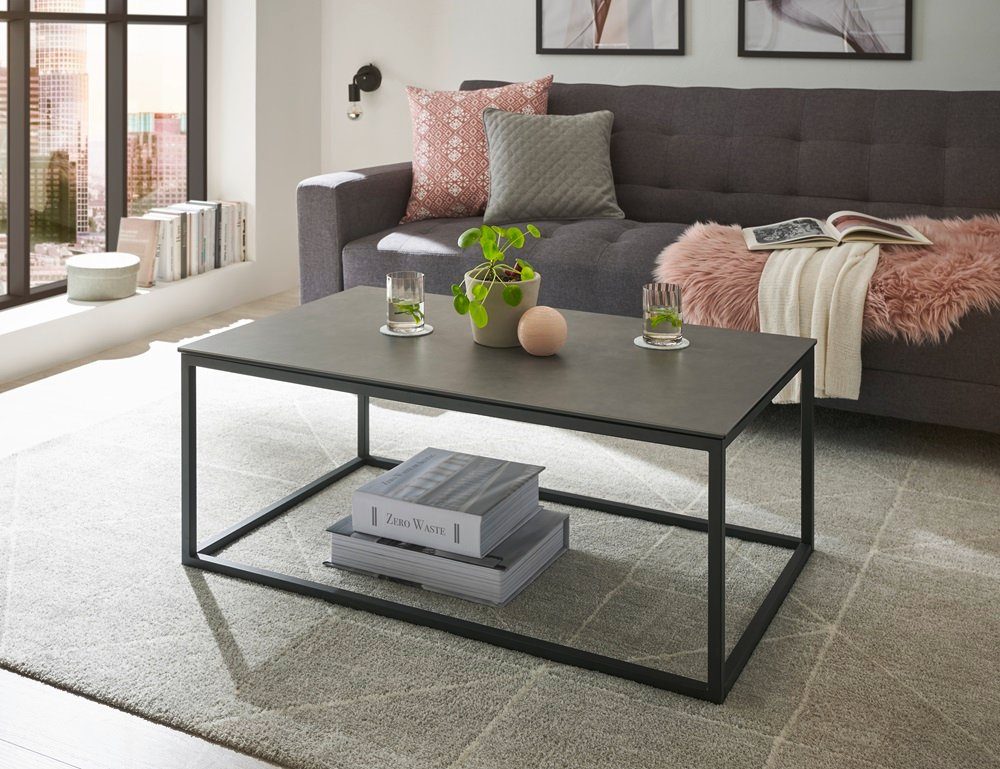 MCA furniture 75 Couchtisch Varna, verschiedene (no-Set) / grau Größe anthrazit schwarz, Couchtisch 100, /