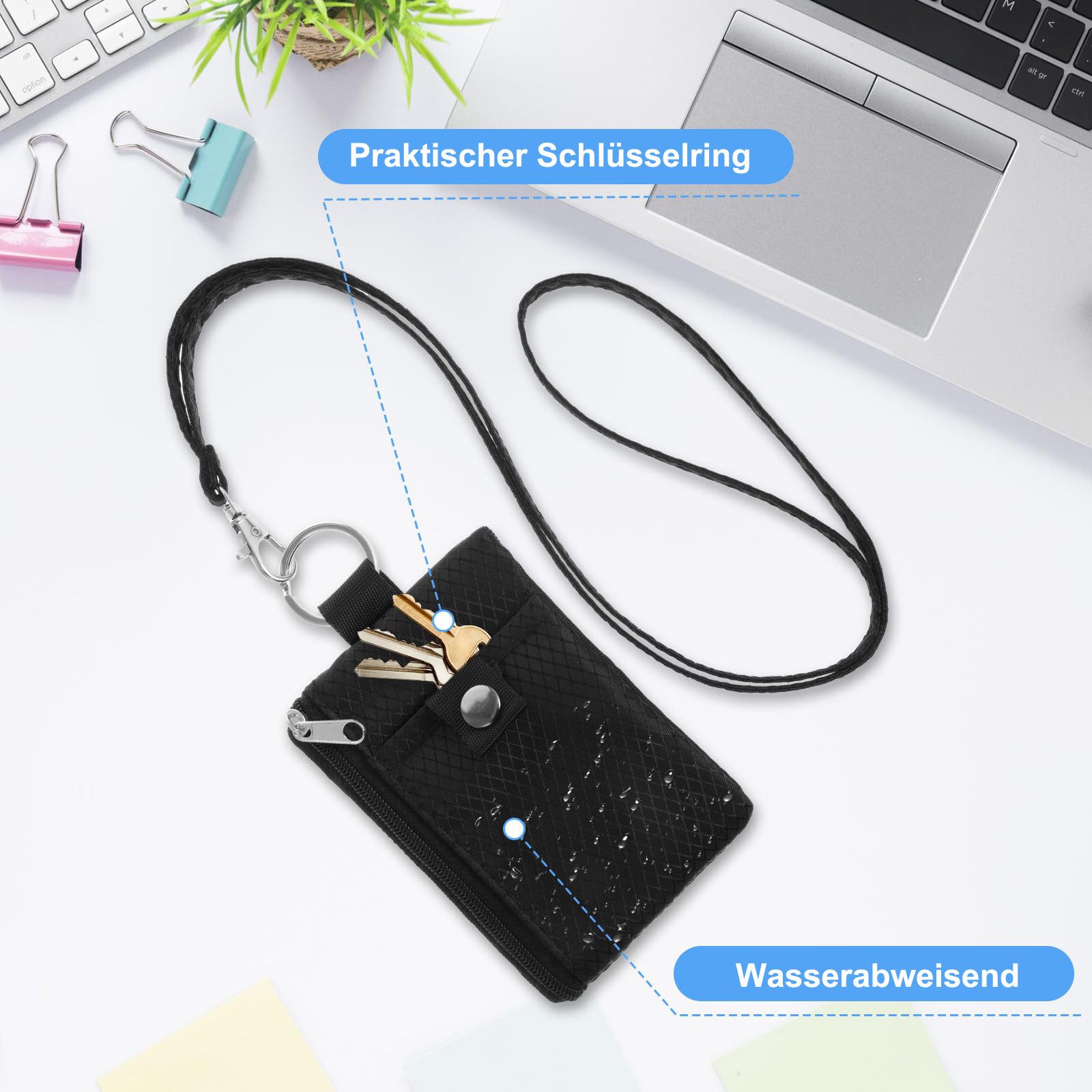 Coonoor Brustbeutel RFID-gesicherte Reise-Brusttasche – Wasserabweisende Mini-Tasche (1-tlg), für Damen & Herren, Diebstahlschutz, Ausweishülle & Geldbörse – Bild 4 von 5
