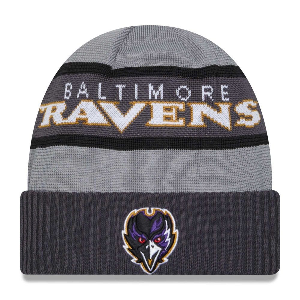 New Era Strickmütze NFL BALTIMORE RAVENS Official 2023 Sideline Tech Beanie Wintermtze | Strickmützen