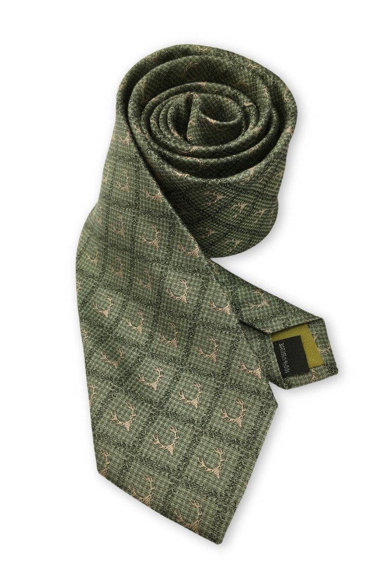 Luise Steiner Weste, Hemd & Krawatte/Fliege Trachtenkrawatte - GEWEIH - marine, old sage