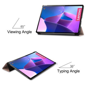 Lobwerk Tablet-Hülle Schutzhülle für Lenovo Tab P12 Pro 12.6 Zoll, Wake & Sleep Funktion, Sturzdämpfung, Aufstellfunktion