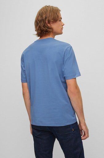 BOSS ORANGE T-Shirt 489 TChup mit Blue Open Rundhalsausschnitt