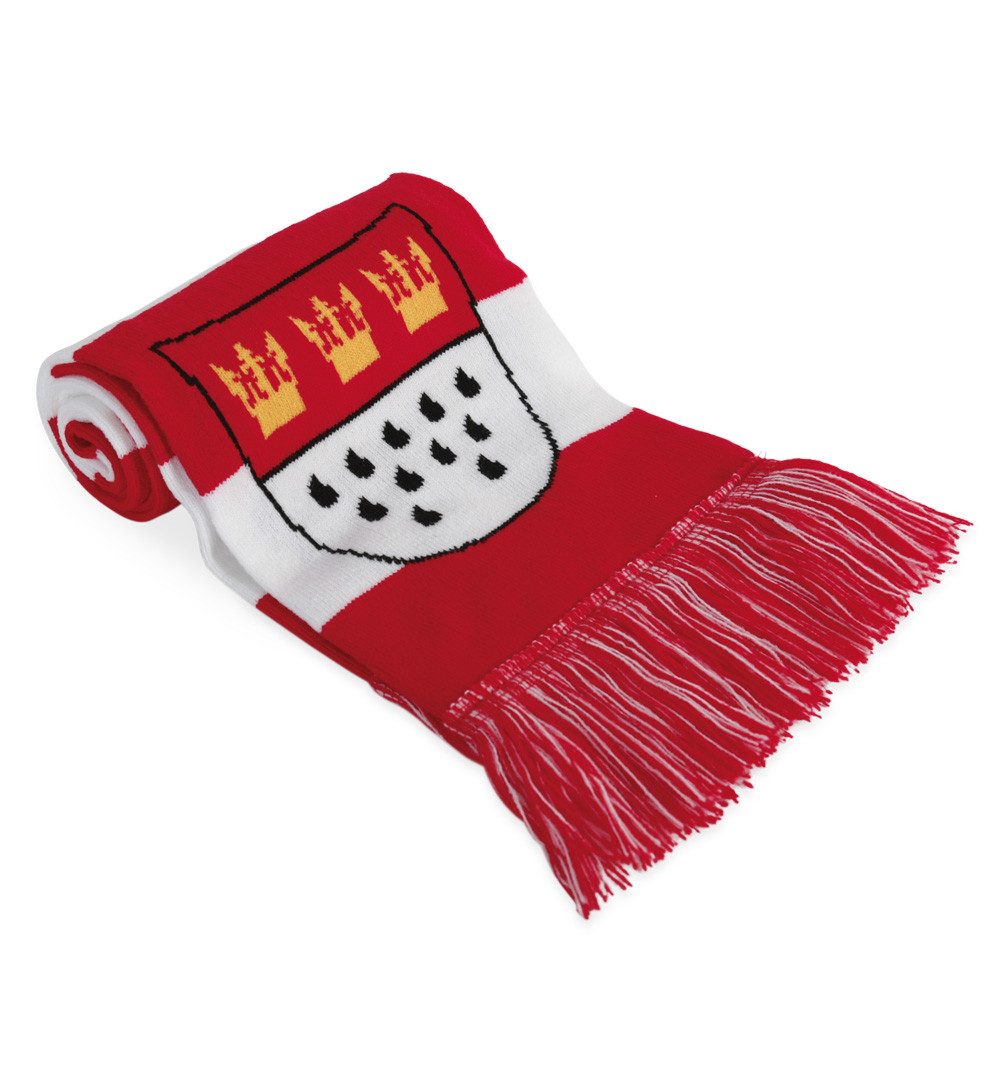 Fries Schal Schal Kölle Alaaf Köln Wappen Karneval Fasching Flauschig Rot W günstig online kaufen