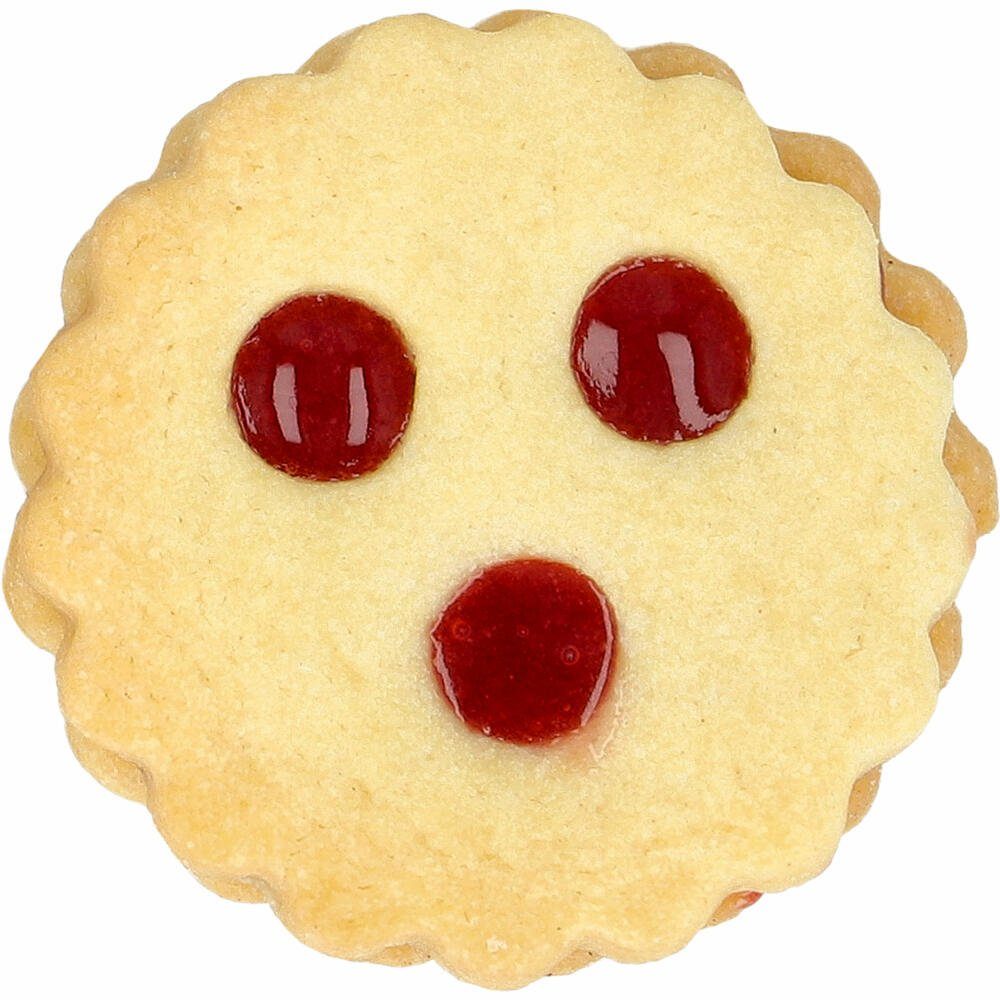 Birkmann Ausstechform Linzer mit 3 Löchern 5 cm, Edelstahl