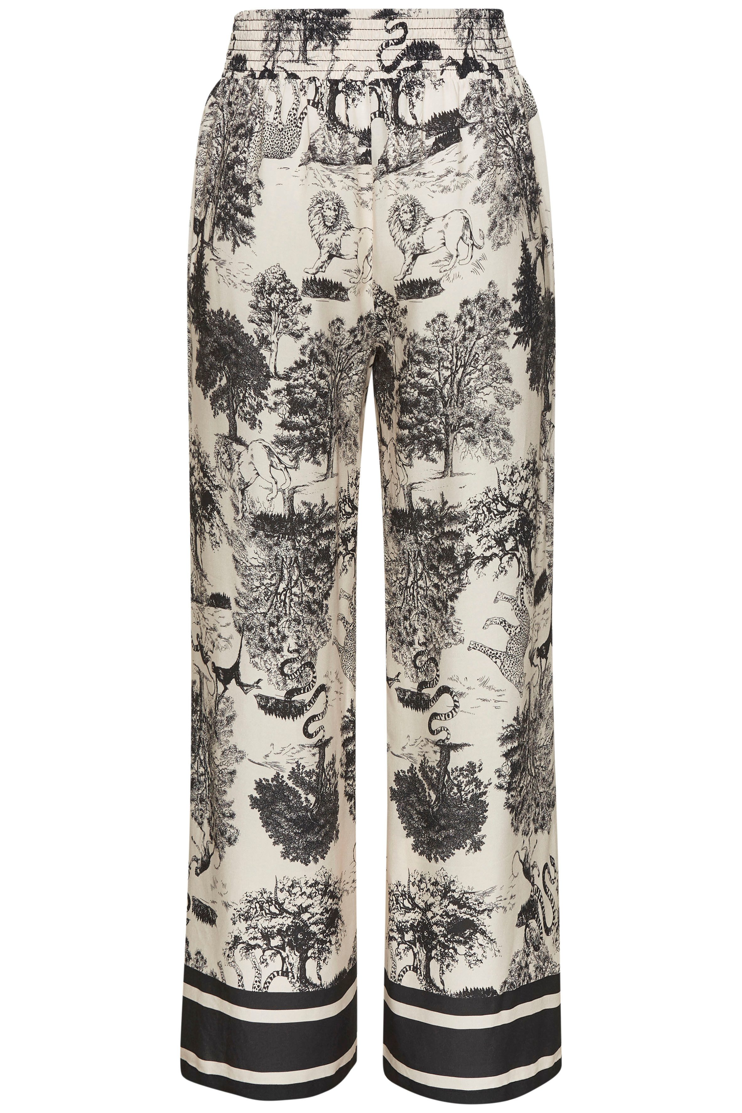 LASCANA Palazzohose mit Alloverprint, Schlupfhose, Sommerhose, modisch – Bild 4 von 5