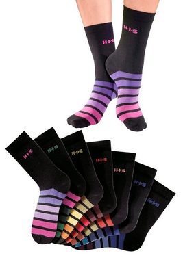 H.I.S Freizeitsocken (Set, 7-Paar) mit buntem Ringelmuster