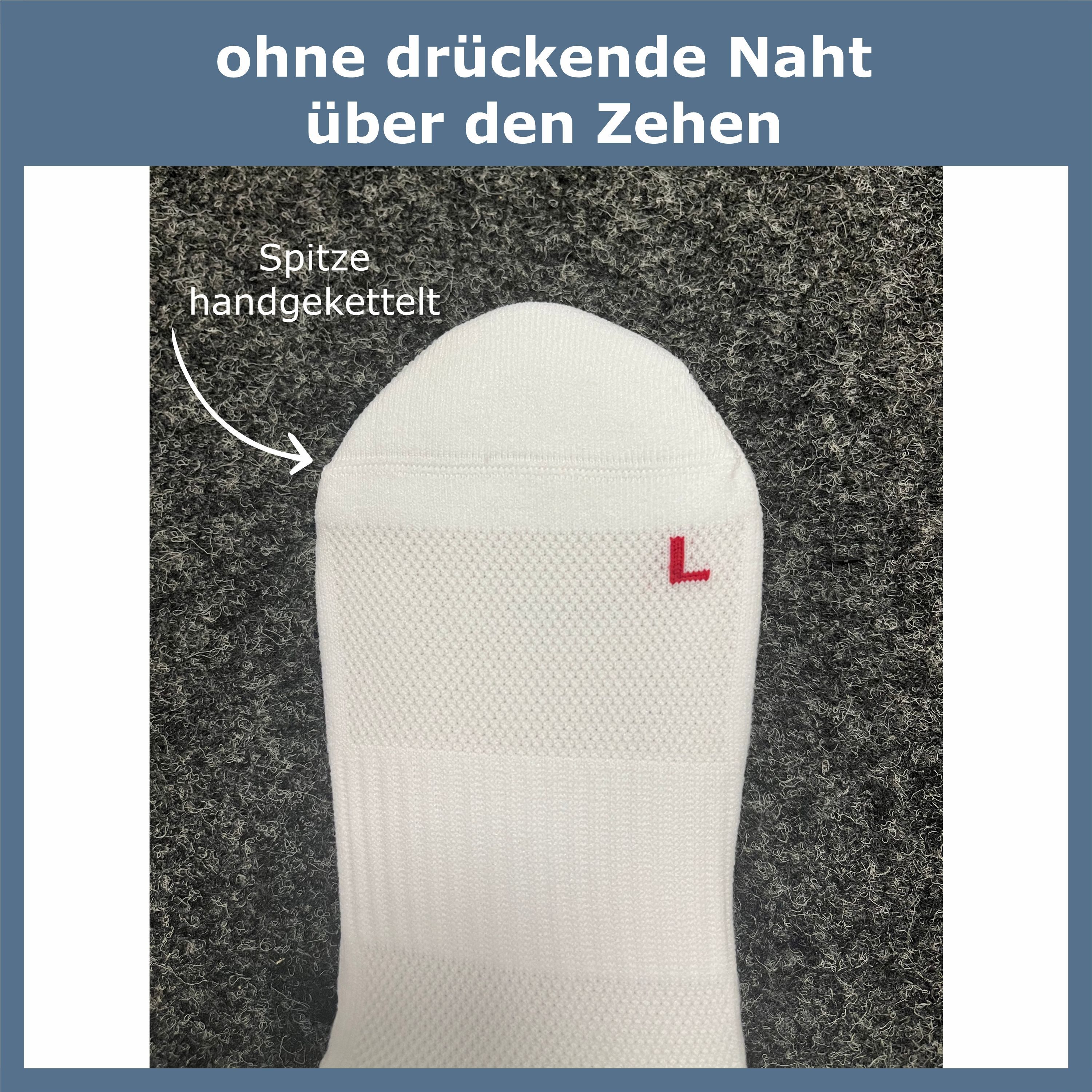 GAWILO Sportsocken für Herren - Fußball Socken für extra Grip im Fußballschuh (3 Paar) Noppen sorgen für Halt beim Fussball - Antirutsch in schwarz & weiß