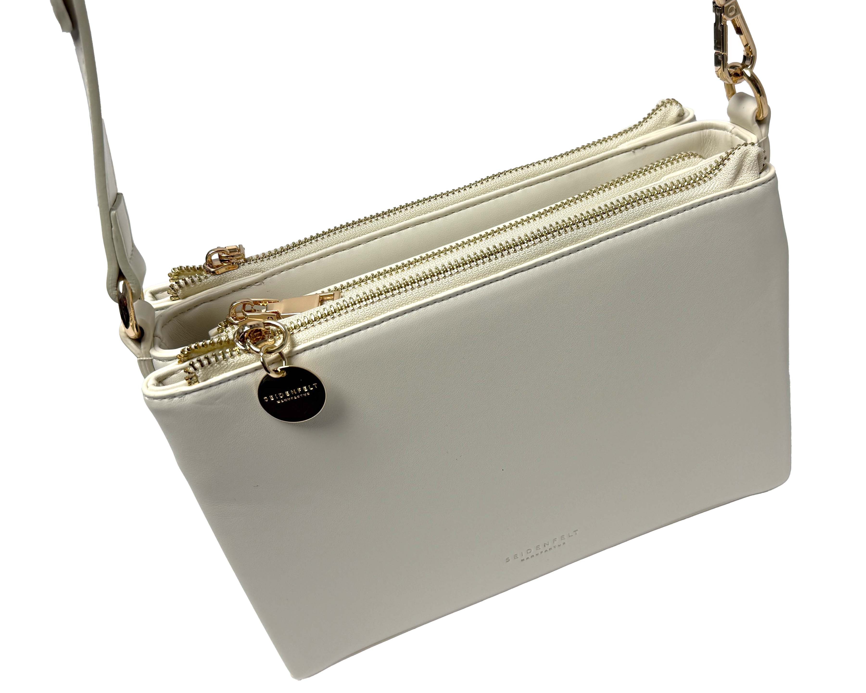 Seidenfelt Manufaktur Schultertasche RYD, 1 Vorfach und 1 Rückfach