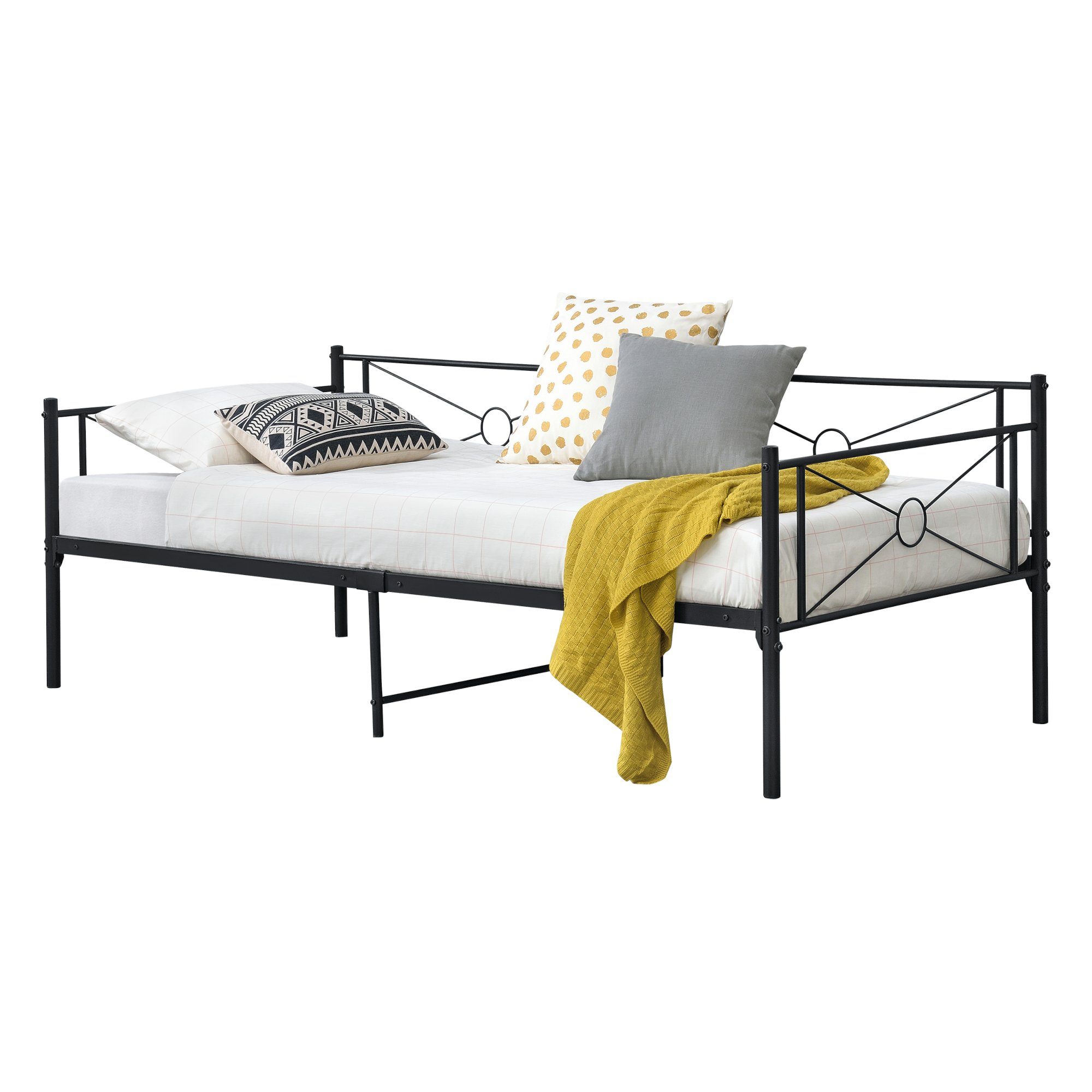 en.casa Metallbett, »Alvesta« Einzelbett 90x200cm aus günstig online kaufen