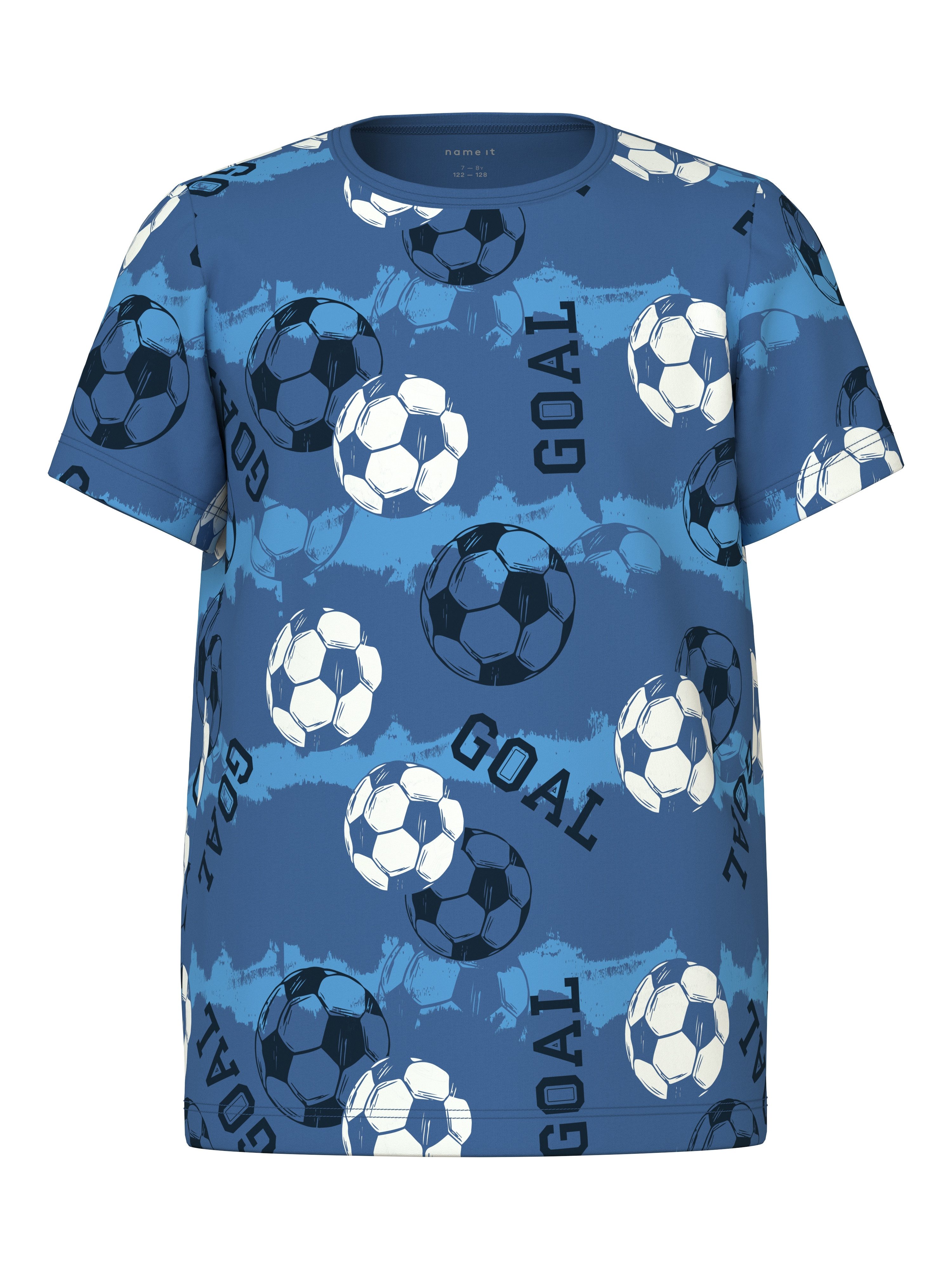 Name It Schlafanzug NKMNIGHTSET SS DELFT FOOTBALL NOOS (Set) Baumwollmischung, Stretch, Fussball Print