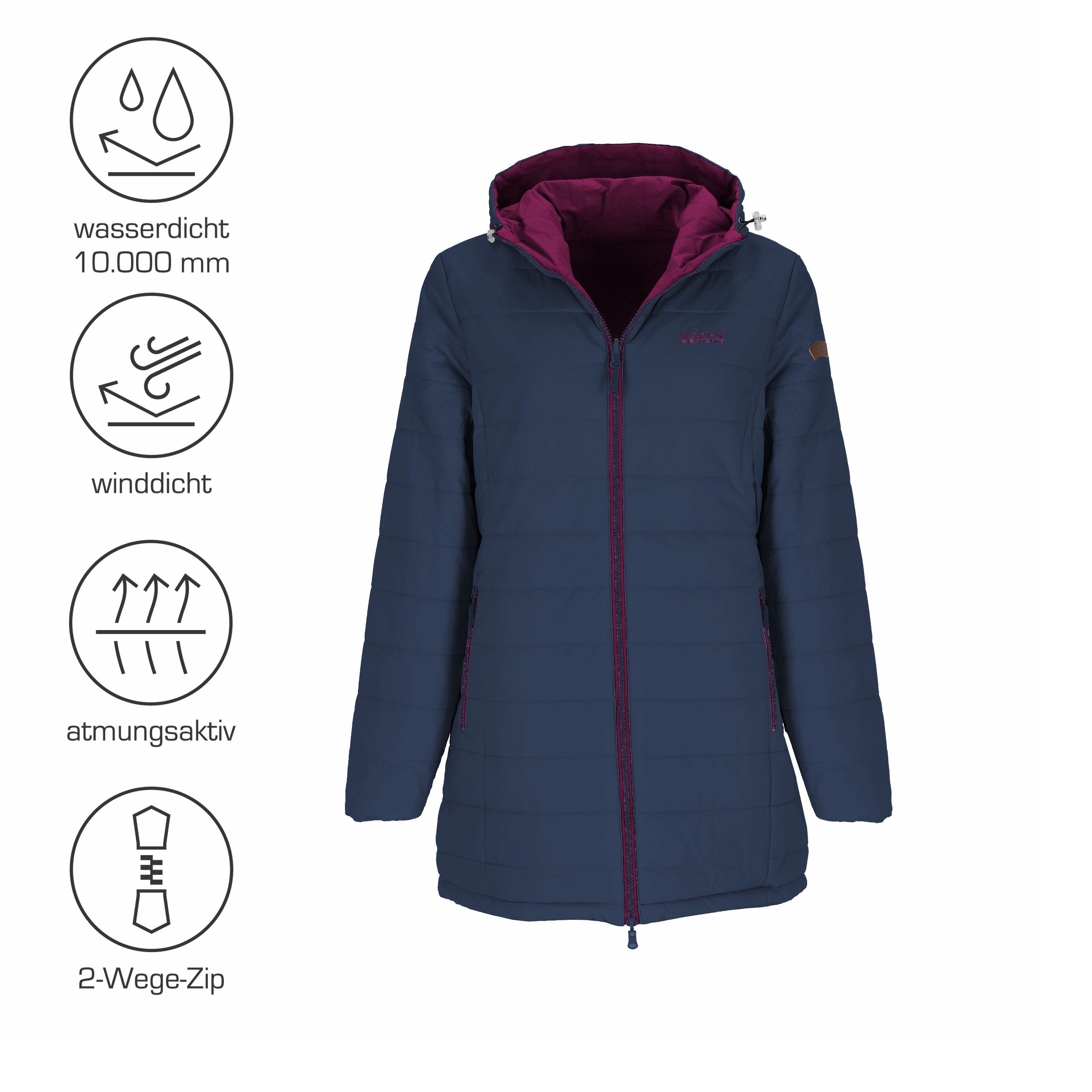 PRO-X ELEMENTS Wendejacke IDA Mantel günstig online kaufen