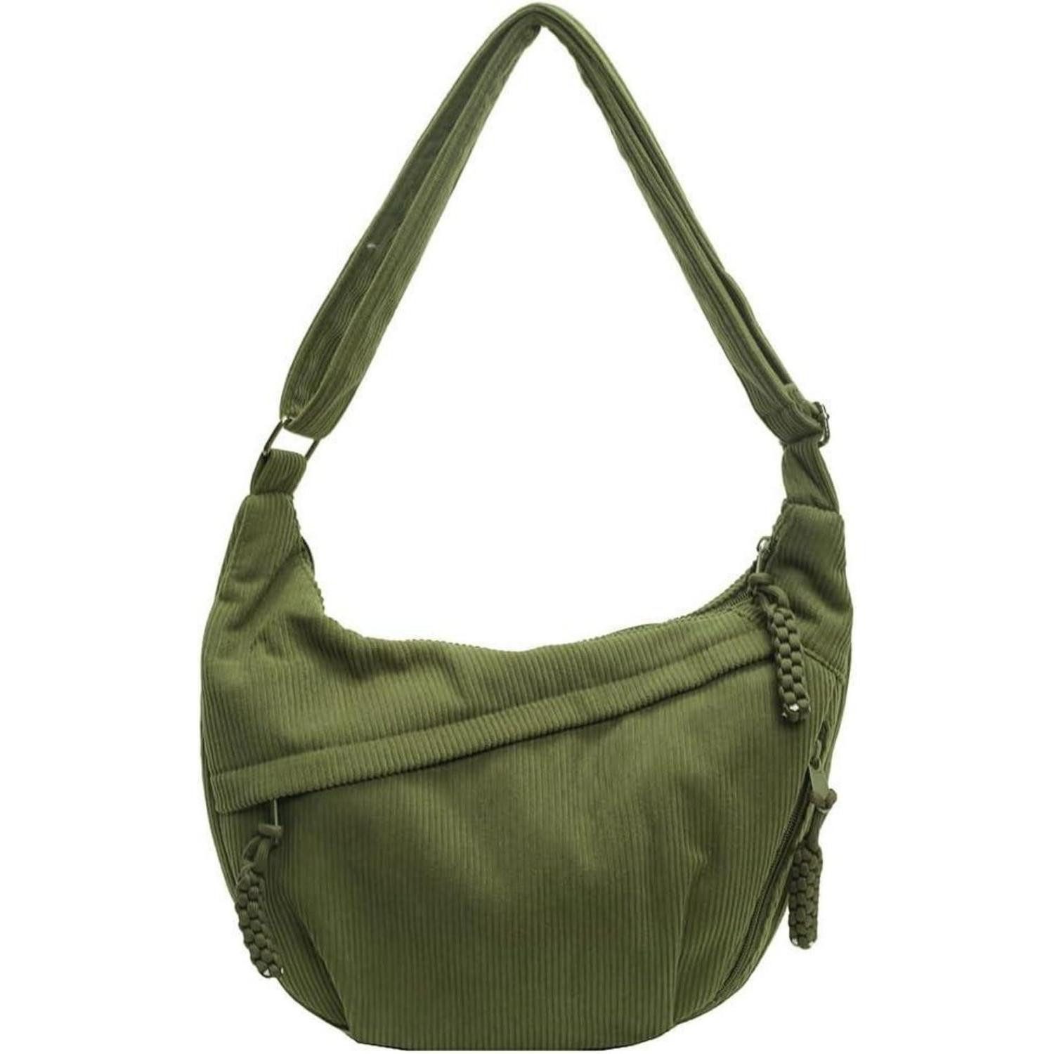 LuxusKollektion Umhängetasche Halbmond Umhängetasche Nylon Groß Crossbody Bag Damen Moon Bag