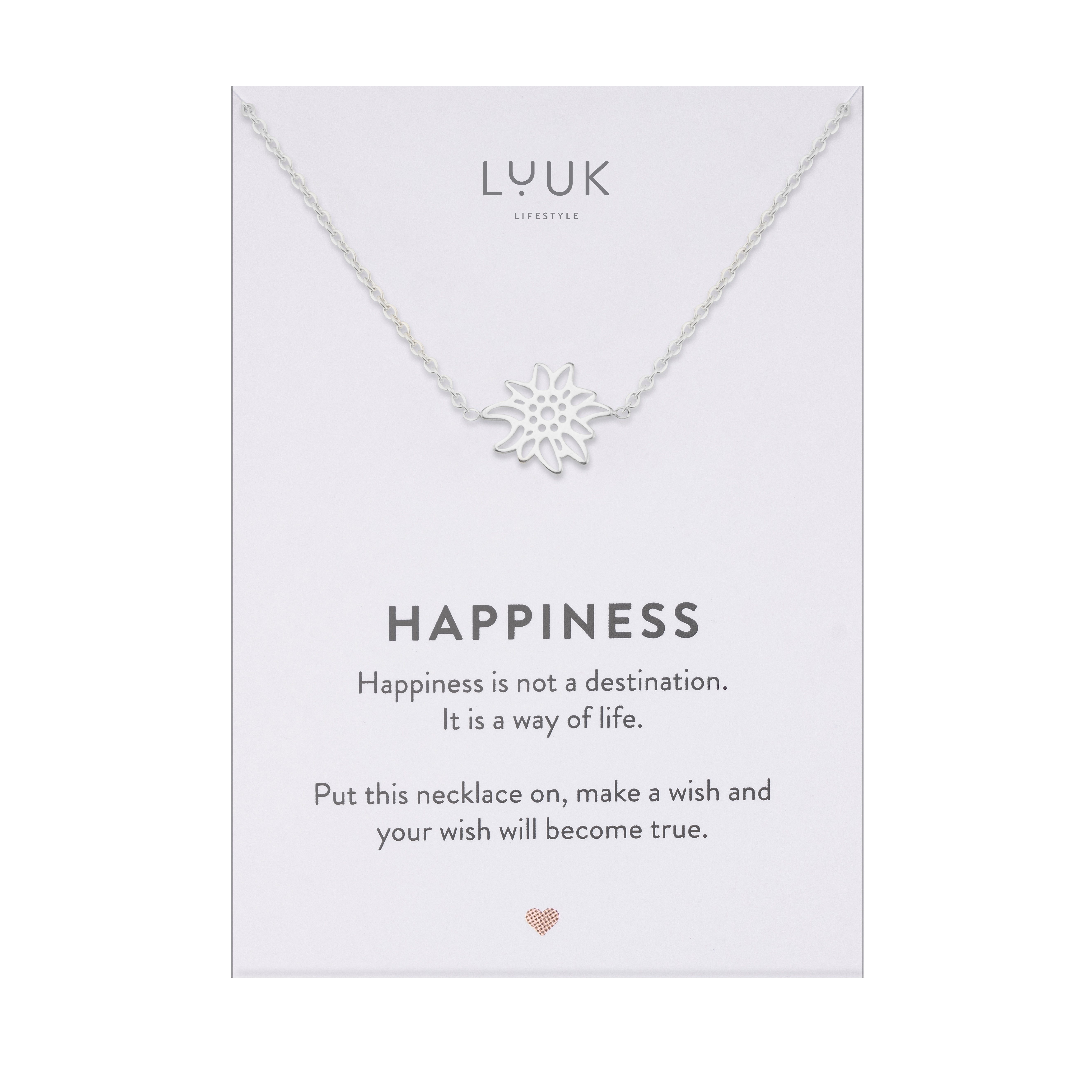 LUUK LIFESTYLE Kette mit Anhänger Edelweiss, günstig online kaufen