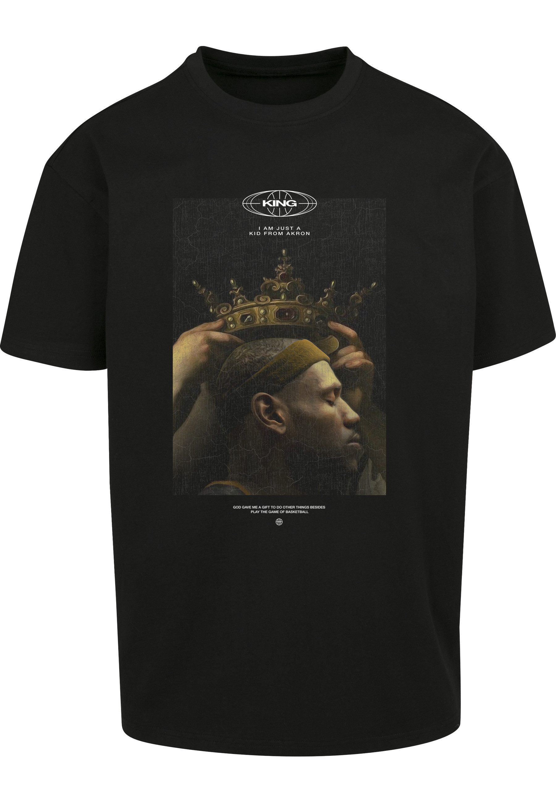 Upscale by Mister Tee Kurzarmshirt Upscale by Mister Tee Herren Kid from Akron Oversize Tee (1-tlg)