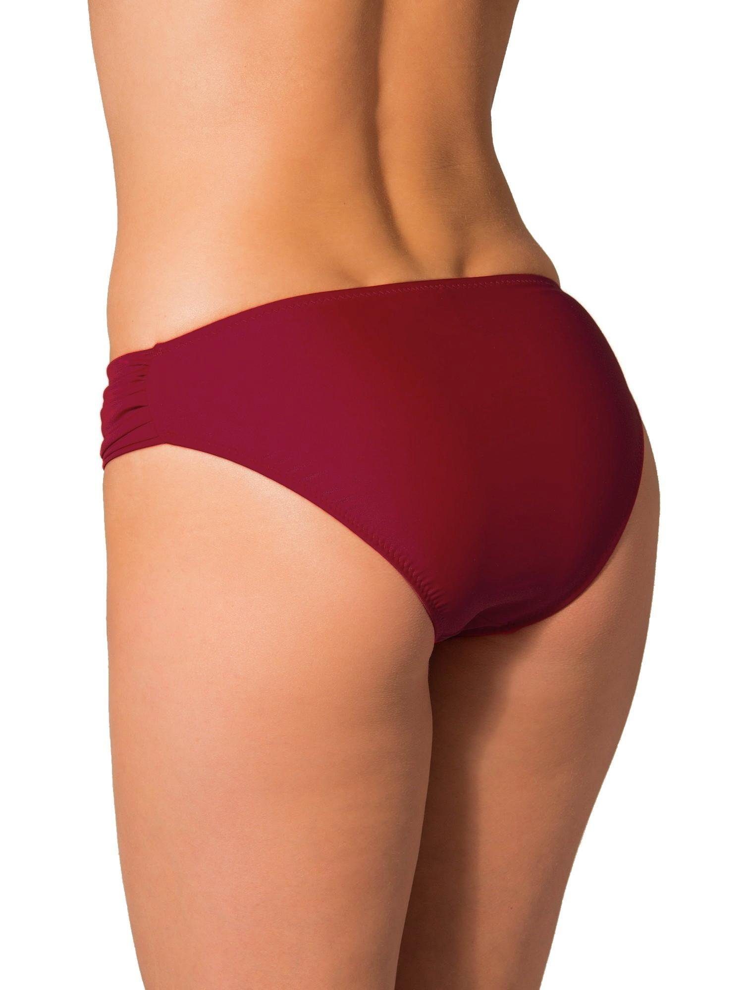 Aquarti Bikini-Hose Aquarti Damen Bikinihose mit seitlichen Raffungen