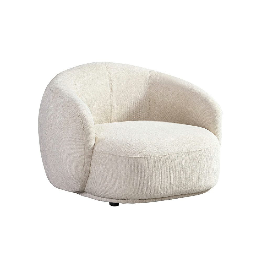 HOME DELUXE Sessel CASARA Webstoff - 99 x 72 x 104 cm, Runder Sessel, Wohnz günstig online kaufen