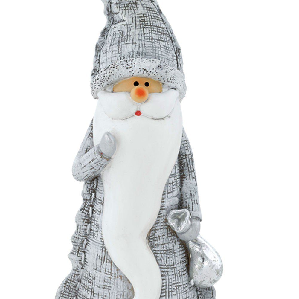 EGLO LED Nikolaus Figur Winter Dekolicht, Weihnachtsmann Steh Advent Dekoration X-MAS
