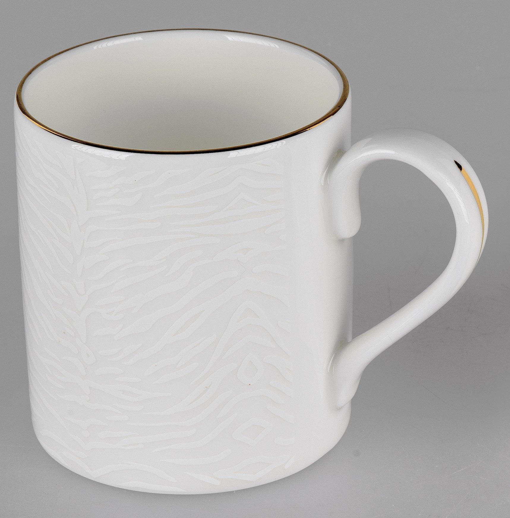 formano Tasse Klassik, Keramik, Höhe: 8,7cm, Farbe: Weiß, Motiv: Tiger