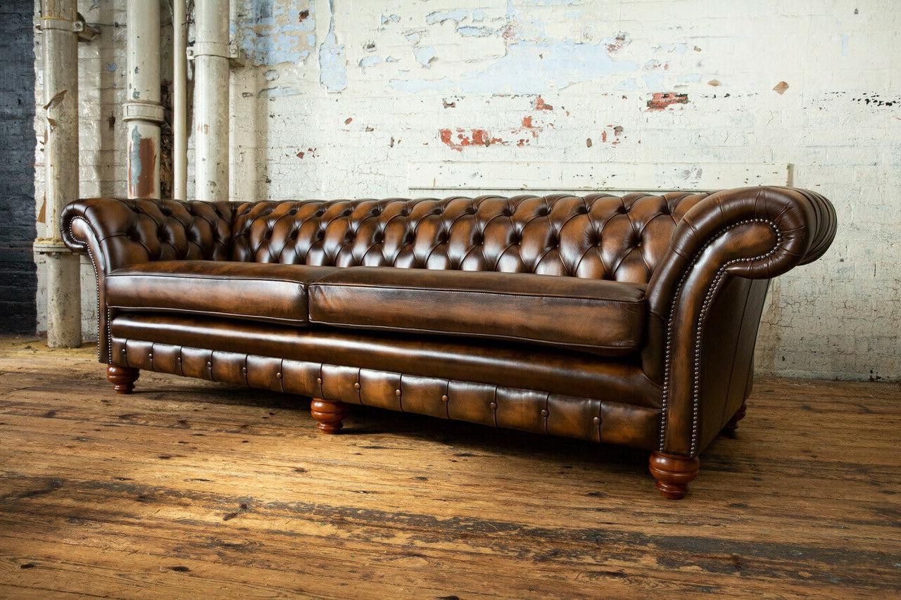 Xlmoebel Chesterfield-Sofa Elegantes Chesterfield-Sofa in edler Optik und hochwertiger Polsterung, Hergestellt in Europa