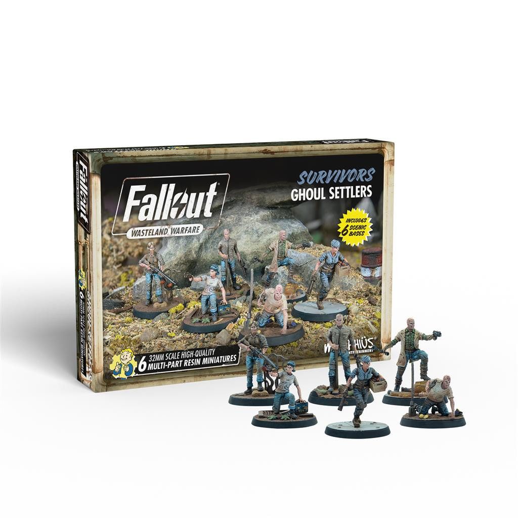 Modiphius Entertainment Modellbausatz Fallout: WW - Survivors: Ghoul Settlers (The Slog) - Englisch