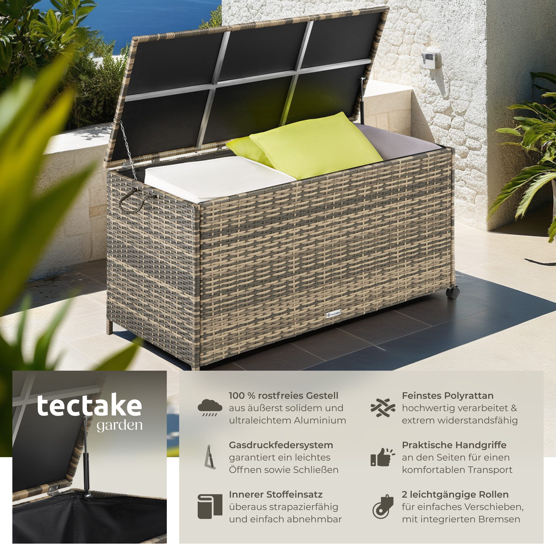 tectake Gartenbox Auflagenbox (1 St., Auflagenbox), günstig online kaufen