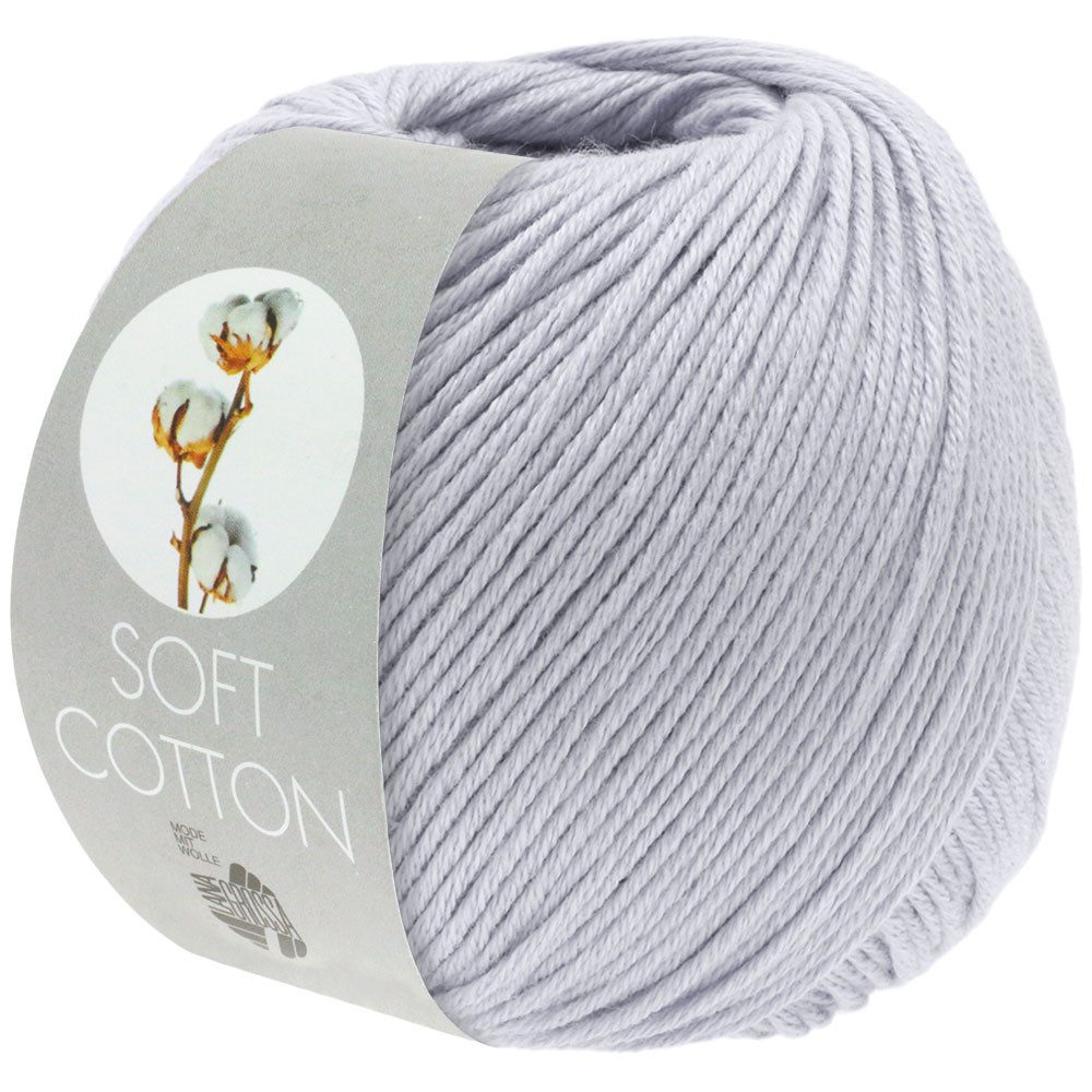 LANA GROSSA SOFT COTTON Häkelwolle, 140 m (weiches, vielseitiges Garn für höchsten Tragekomfort), 50 g