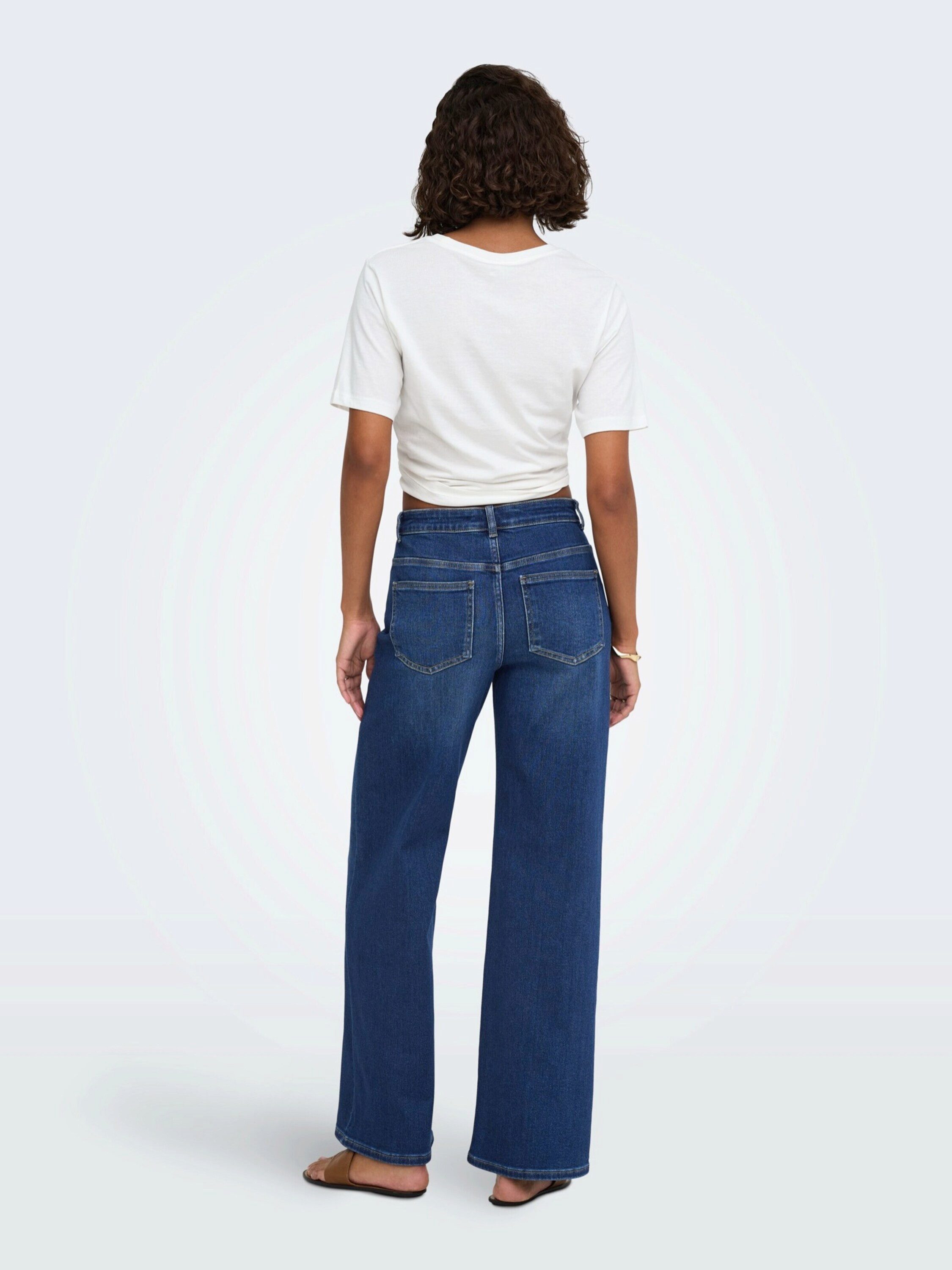 ONLY Weite Jeans ONLMADISON (1-tlg) Plain/ohne Details – Bild 2 von 5