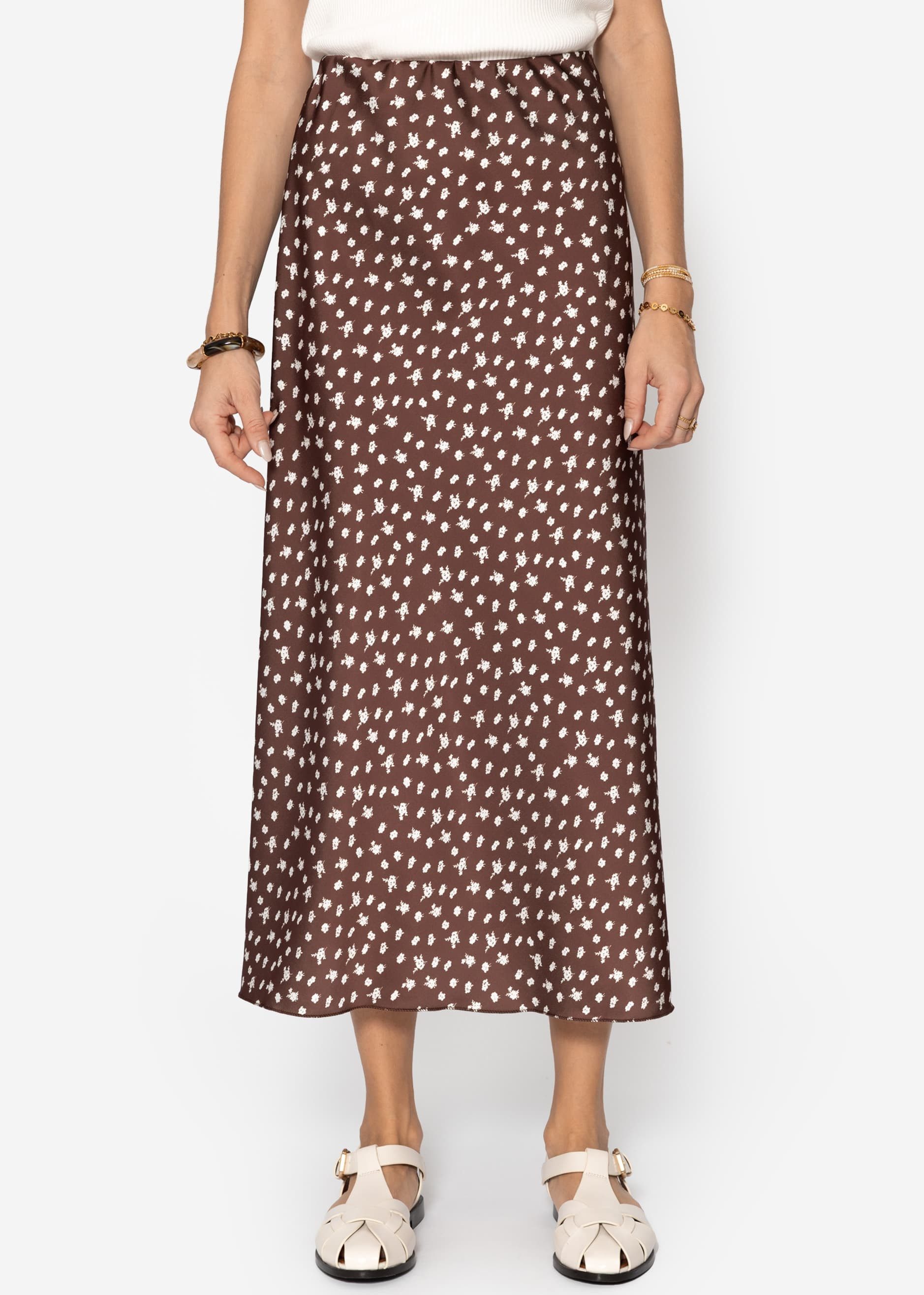 SASSYCLASSY Minirock Eleganter midi Satin Rock günstig online kaufen