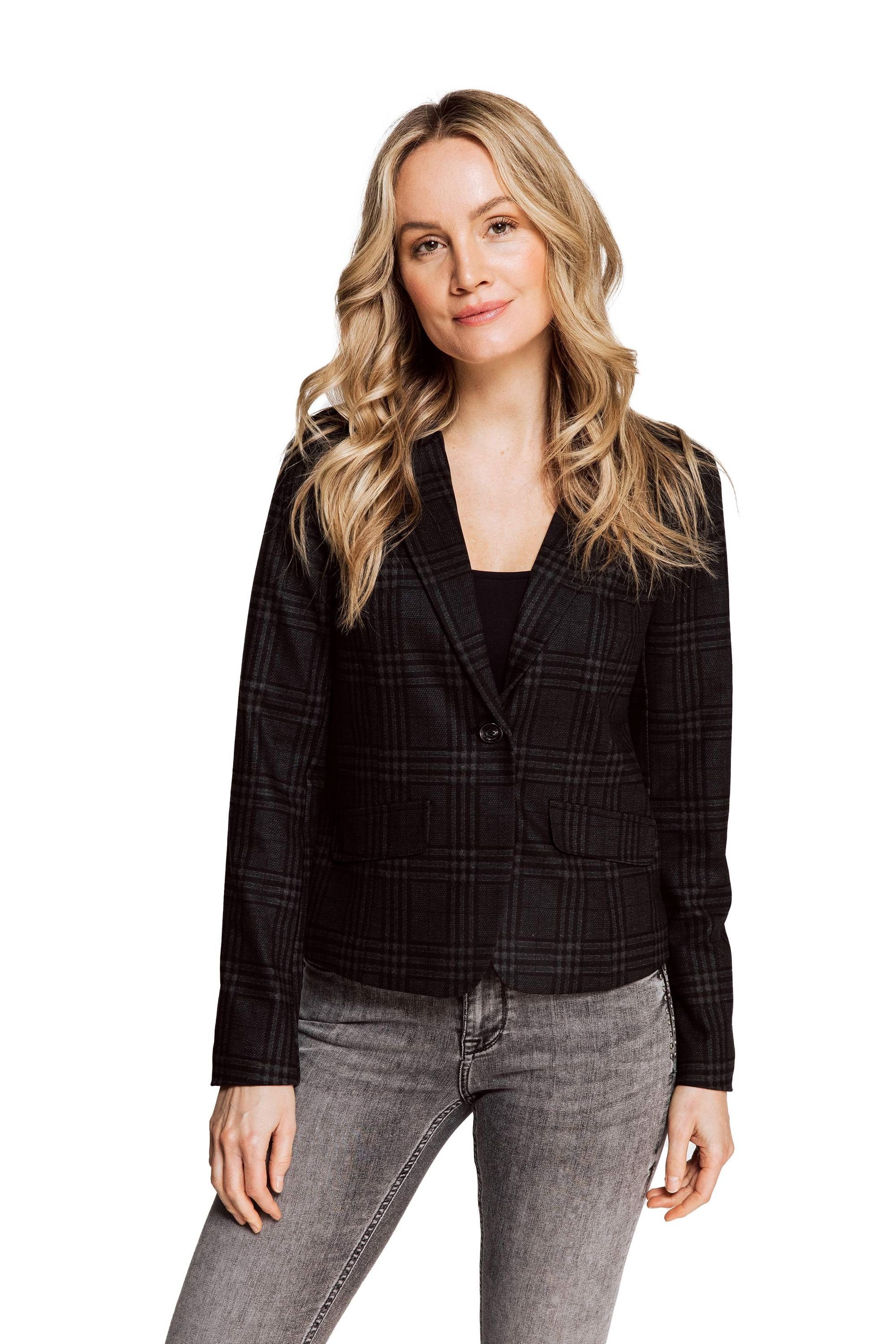 Zhrill Jackenblazer Blazer BETSY Black angenehmer Tragekomfort