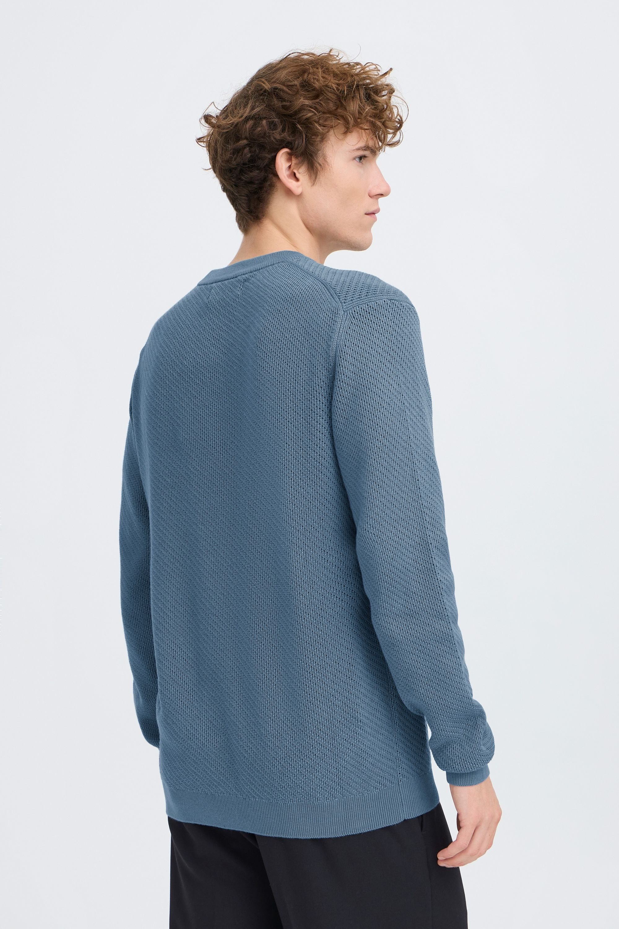 Casual Friday Strickpullover CFIsaksson Stilvoller Feinstrick-Pullover mit strukturierter Oberfläche