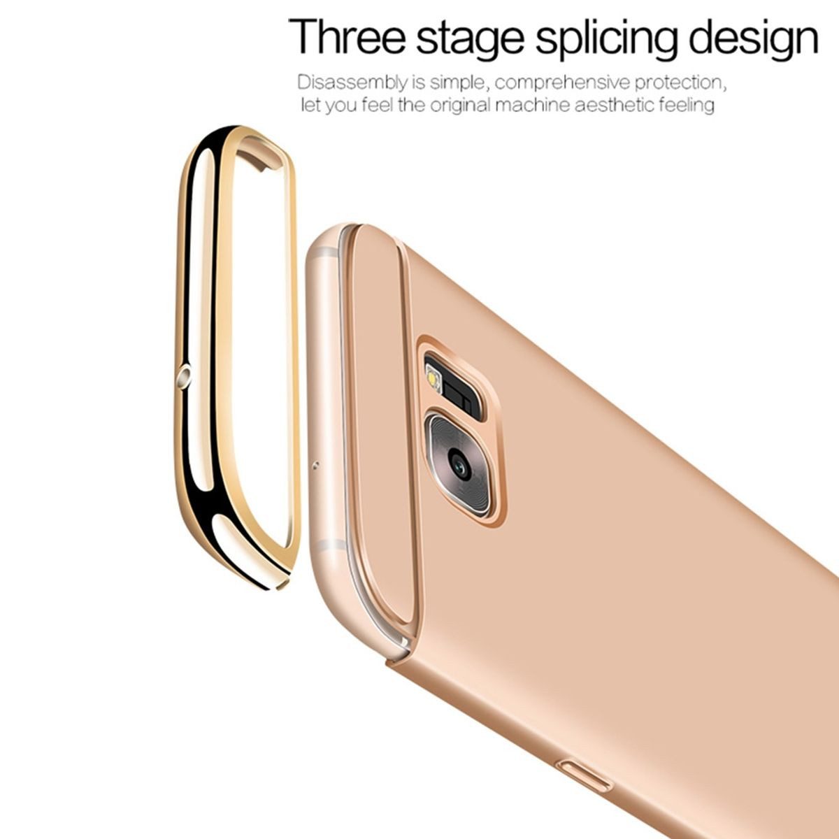König Design Handyhülle Samsung Galaxy A3 (2016), Samsung Galaxy A3 (2016) Handyhülle Backcover Gold