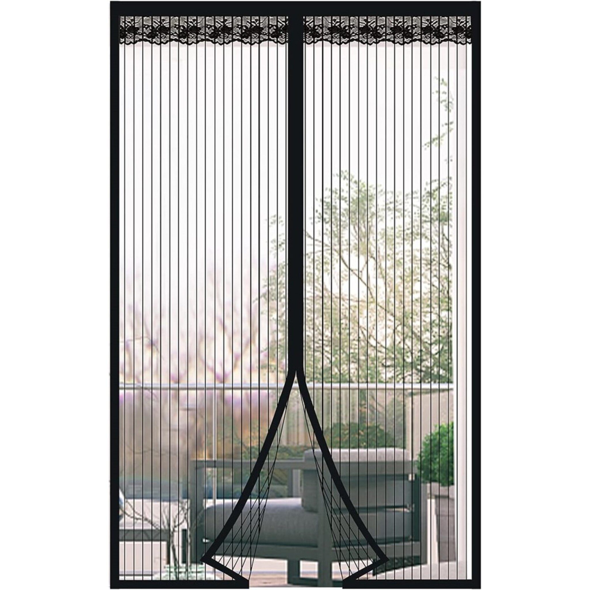 Techlando Fliegengitter-Gewebe Fliegengitter-Magnet-Tür, 90x210cm, ohne Bohren
