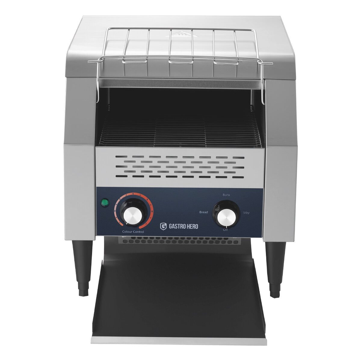 GastroHero Tunnel-Toaster Durchlauftoaster Förderband Toaster 130 Toastscheiben/h, 2200 W, Einstellbare Durchlaufgeschwindigkeit, kompakte Vorderausgabe – Bild 3 von 5