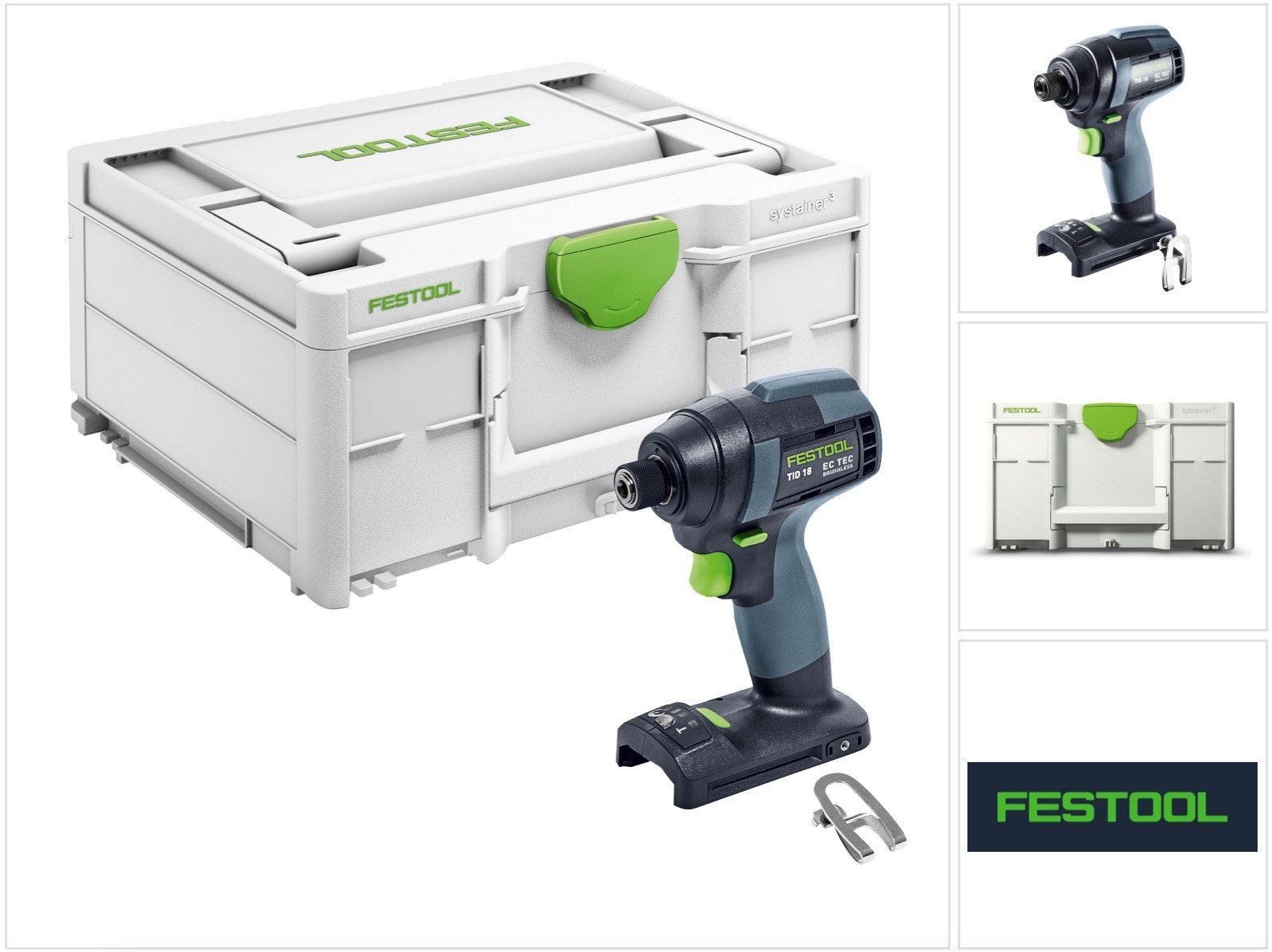 FESTOOL Akku-Schlagschrauber TID 18-Basic Akku Schlagschrauber 18V 180Nm 1/4" (576481) - ohne Ak