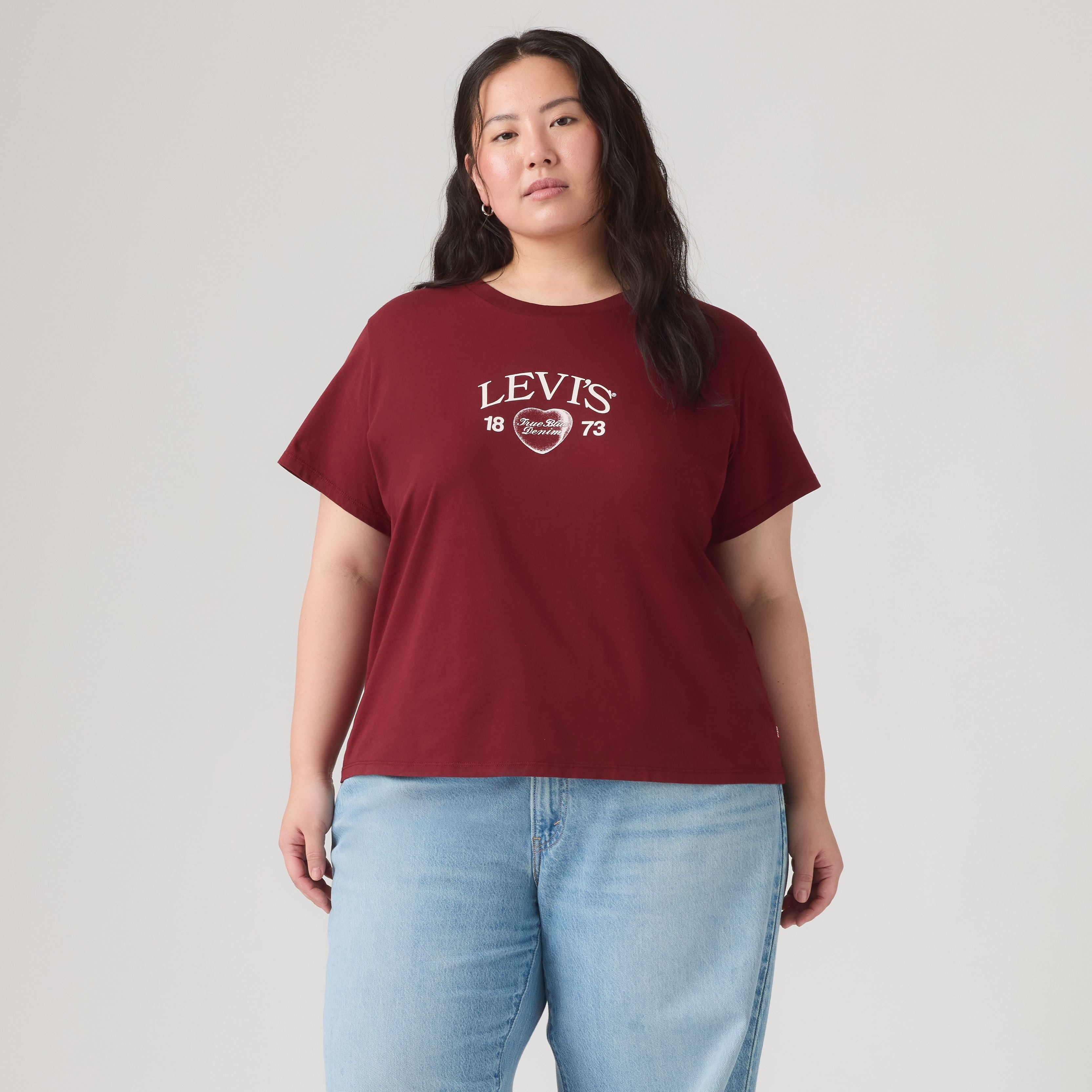 Levi's® Plus T-Shirt PL PERFECT TEE mit Logodruck