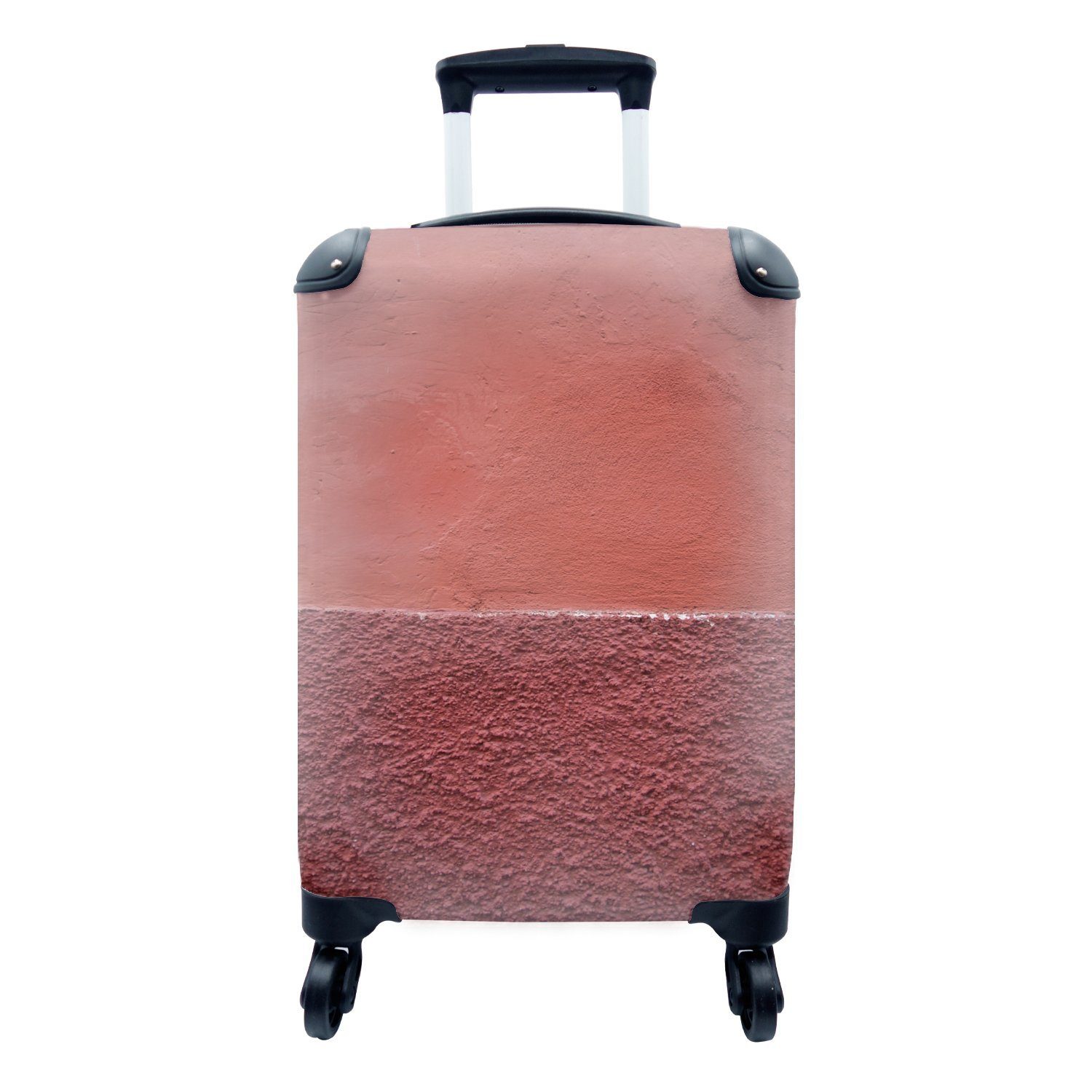 MuchoWow Handgepäckkoffer Farbige Außenwand, 4 Rollen, Reisetasche mit  rollen, Handgepäck für Ferien, Trolley, Reisekoffer