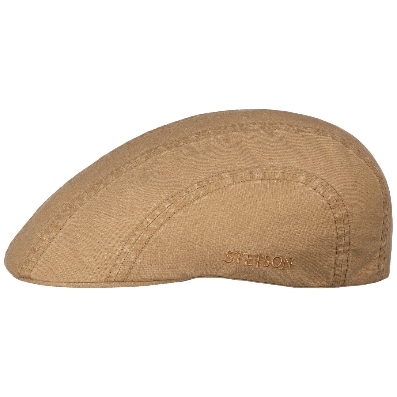 Stetson Flat Cap (1-St) Organic Cotton Cap mit Schirm