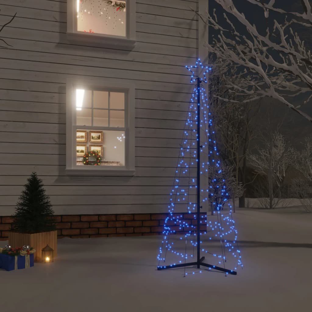 200 LED-Weihnachtsbaum Baum cm vidaXL Kegelform 70x180 LEDs LED Blau